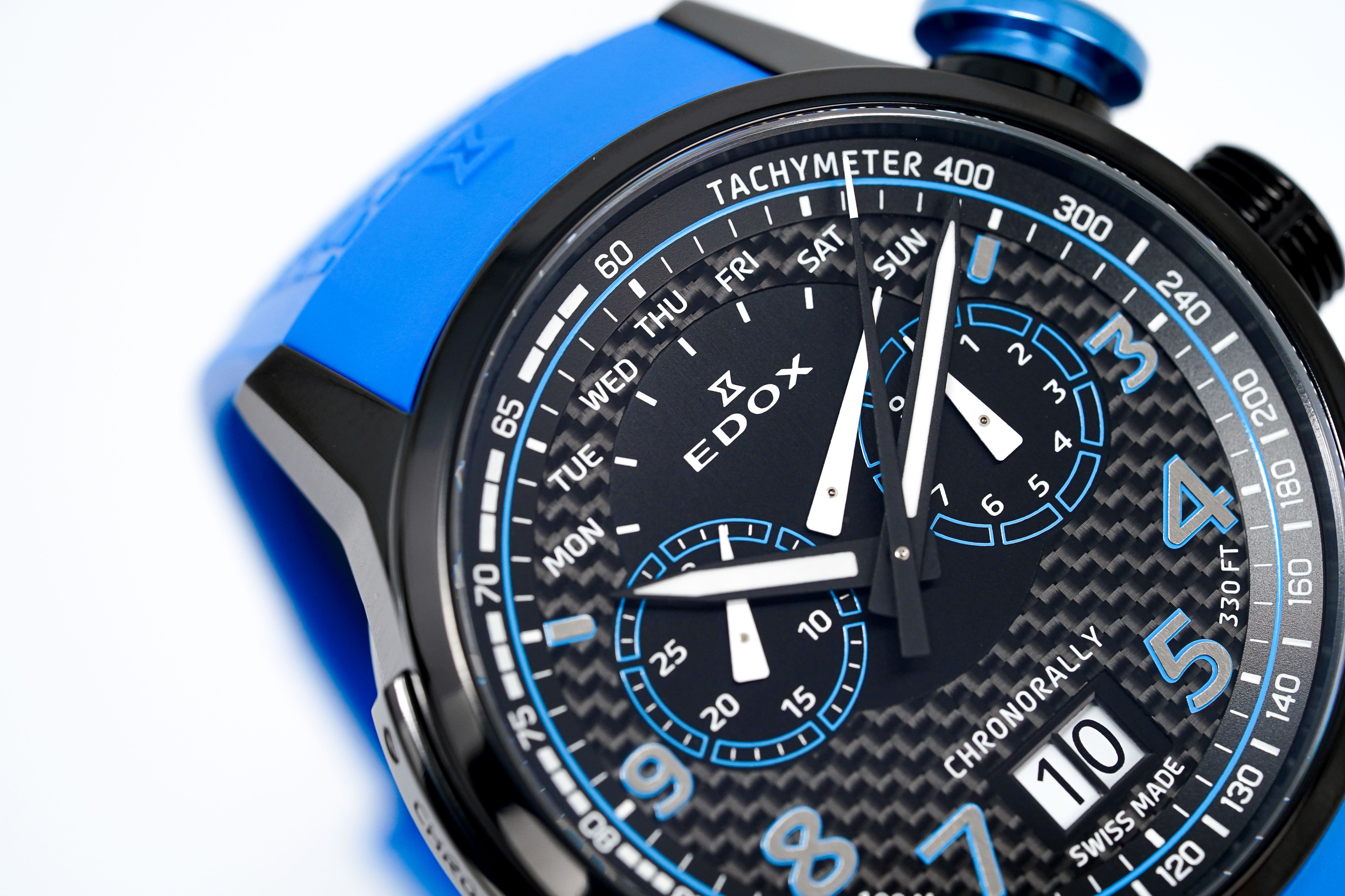 Edox Men's Watch Chronograph Chronorally 38001 TINNBU3 NIBU3-GR8 Sunglasses