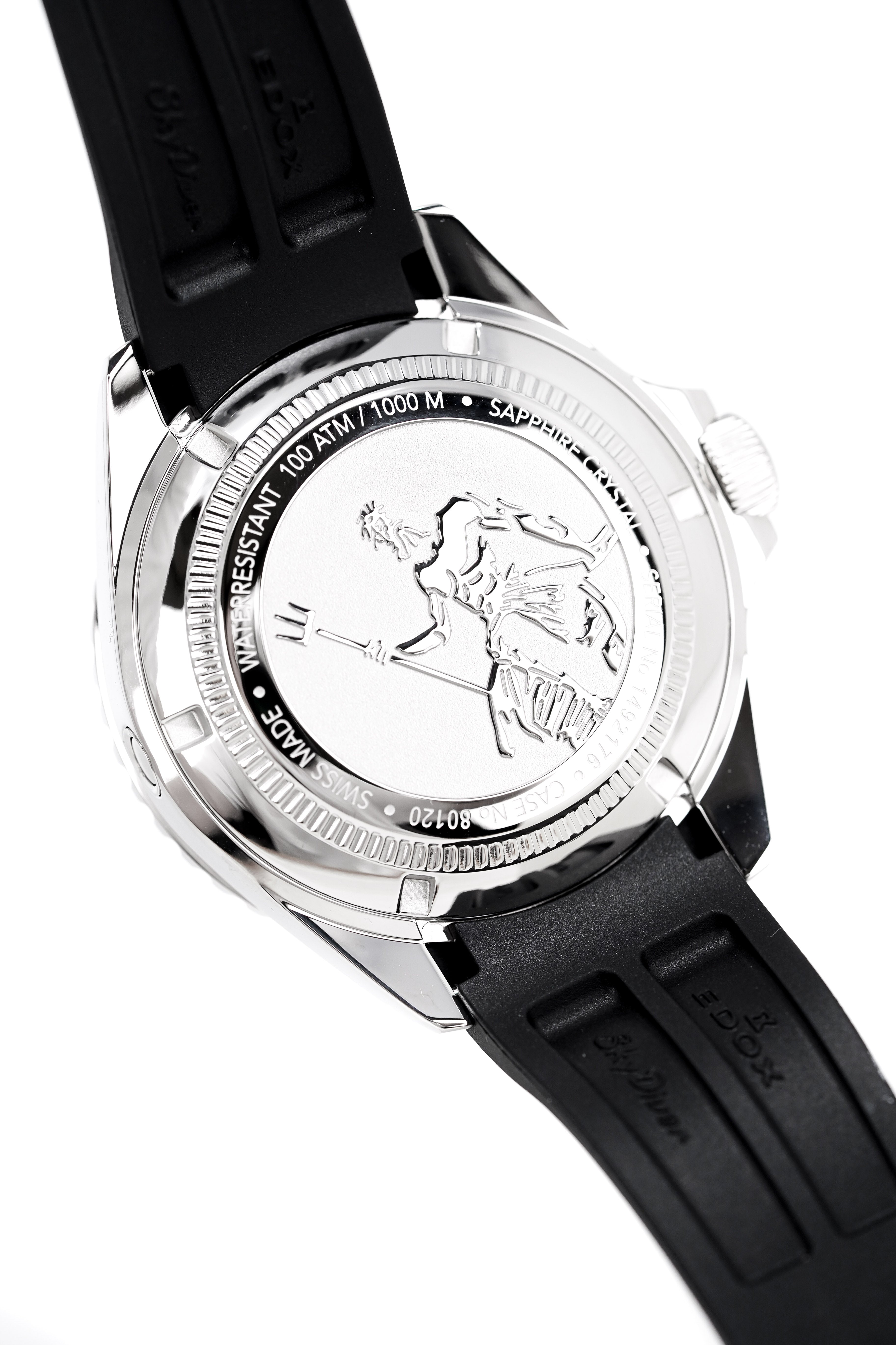 Edox Men's Watch Neptunian Sky Diver Automatic Orange 80120-3NCA-ODN-GR8 Sunglasses