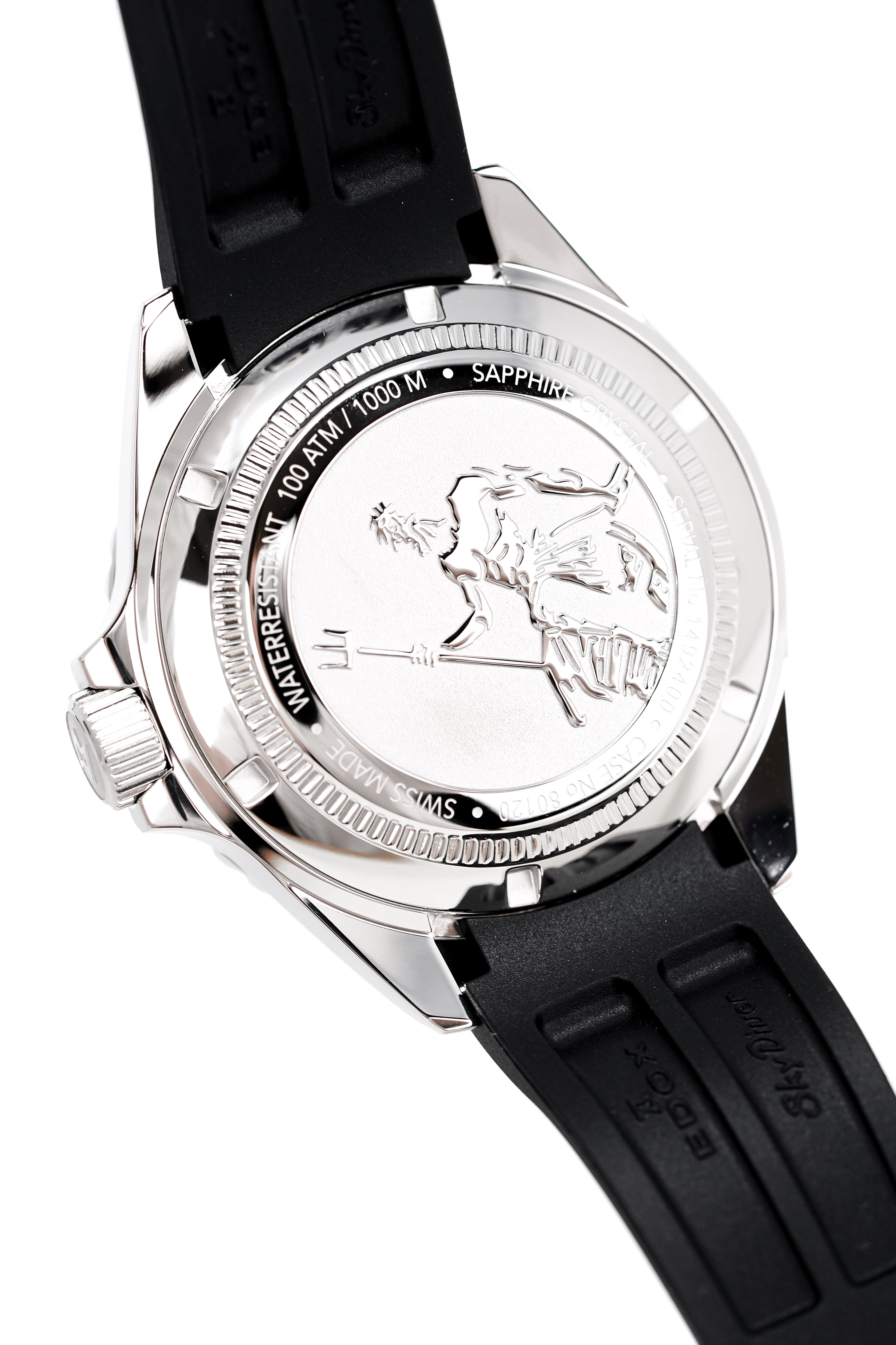 Edox Men's Watch Neptunian Sky Diver Automatic Green 80120-3NCA-VDN-GR8 Sunglasses