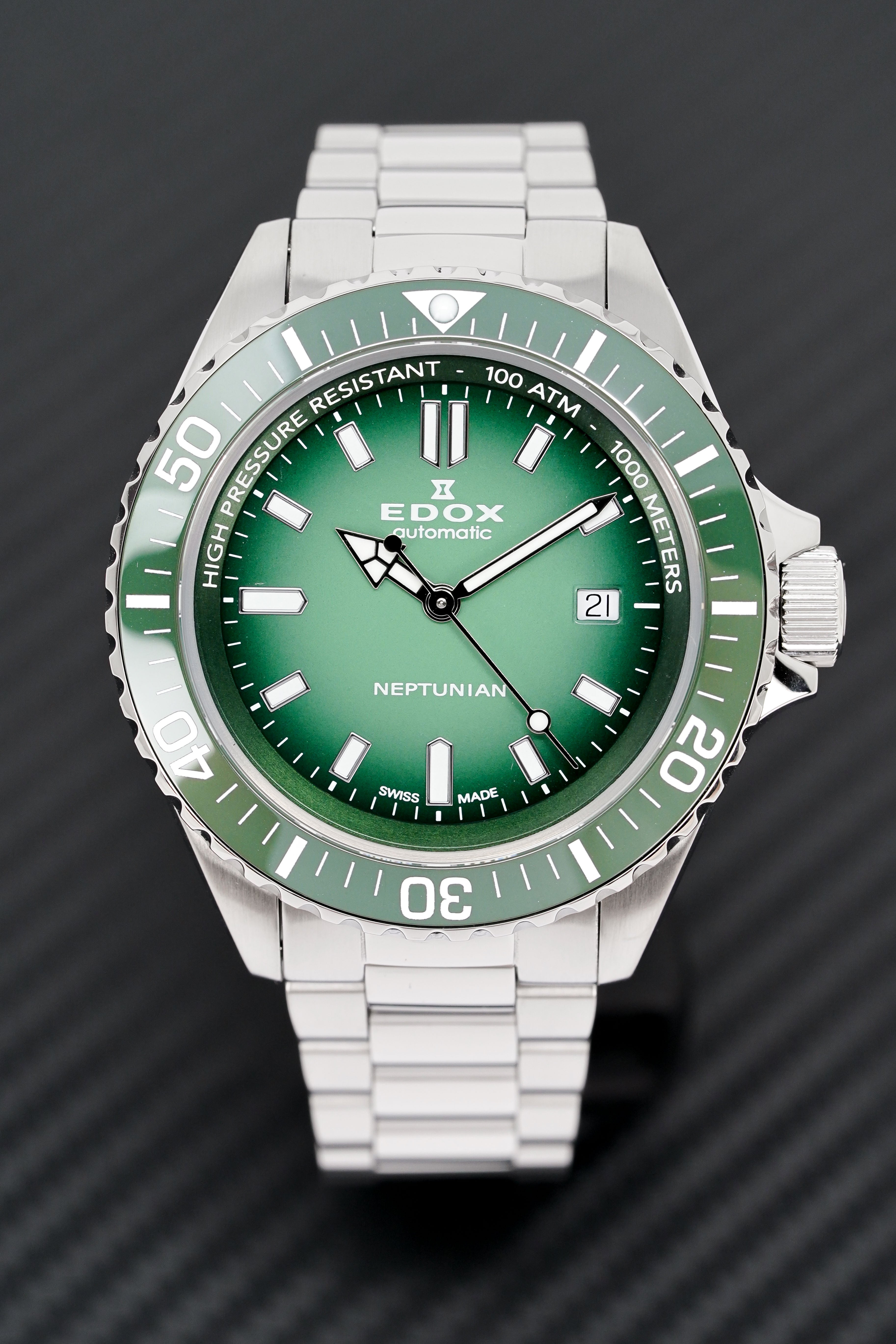 Edox Men's Watch Neptunian Automatic Green 80120-3VM-VDN1-GR8 Sunglasses