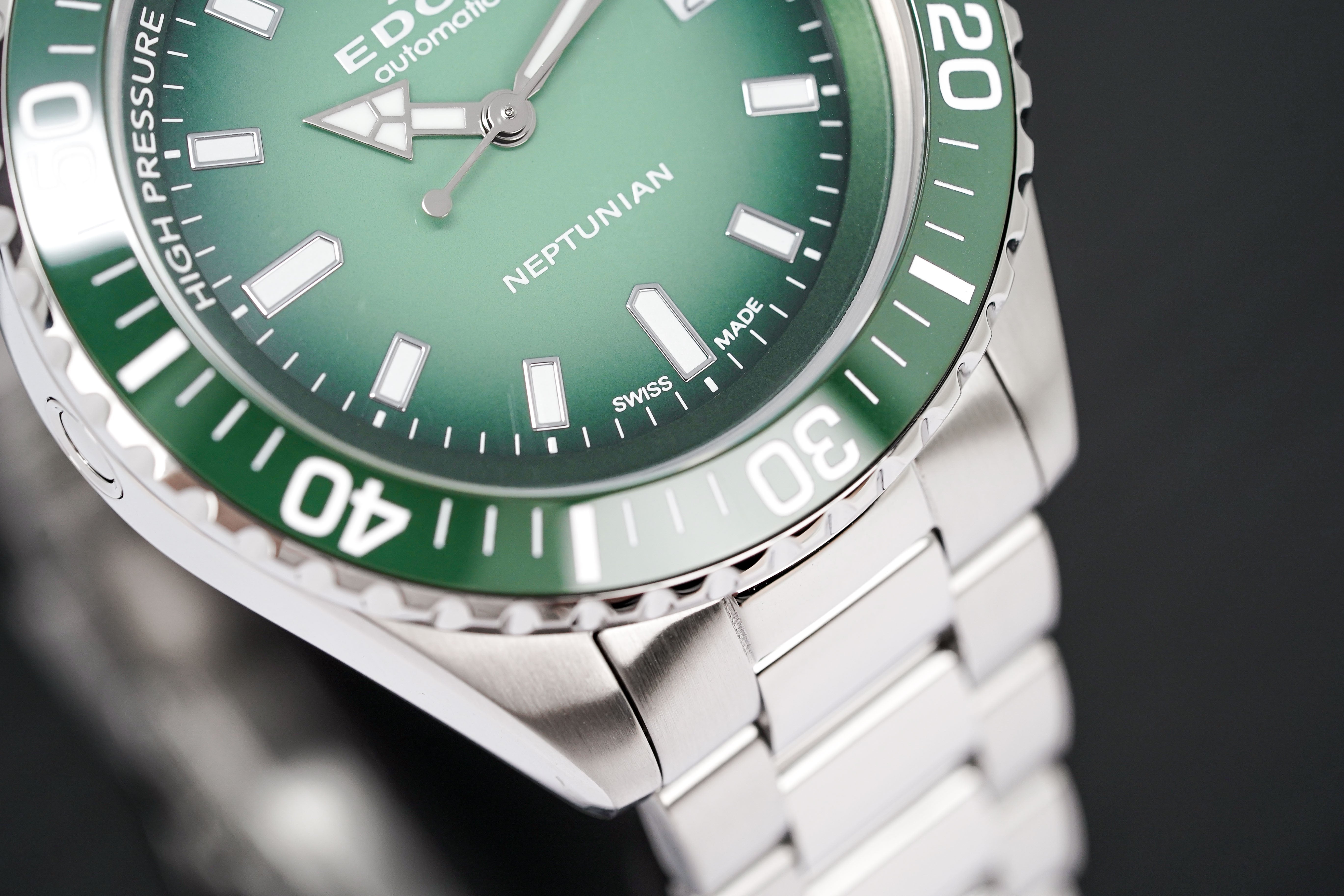 Edox Men's Watch Neptunian Automatic Green 80120-3VM-VDN1-GR8 Sunglasses