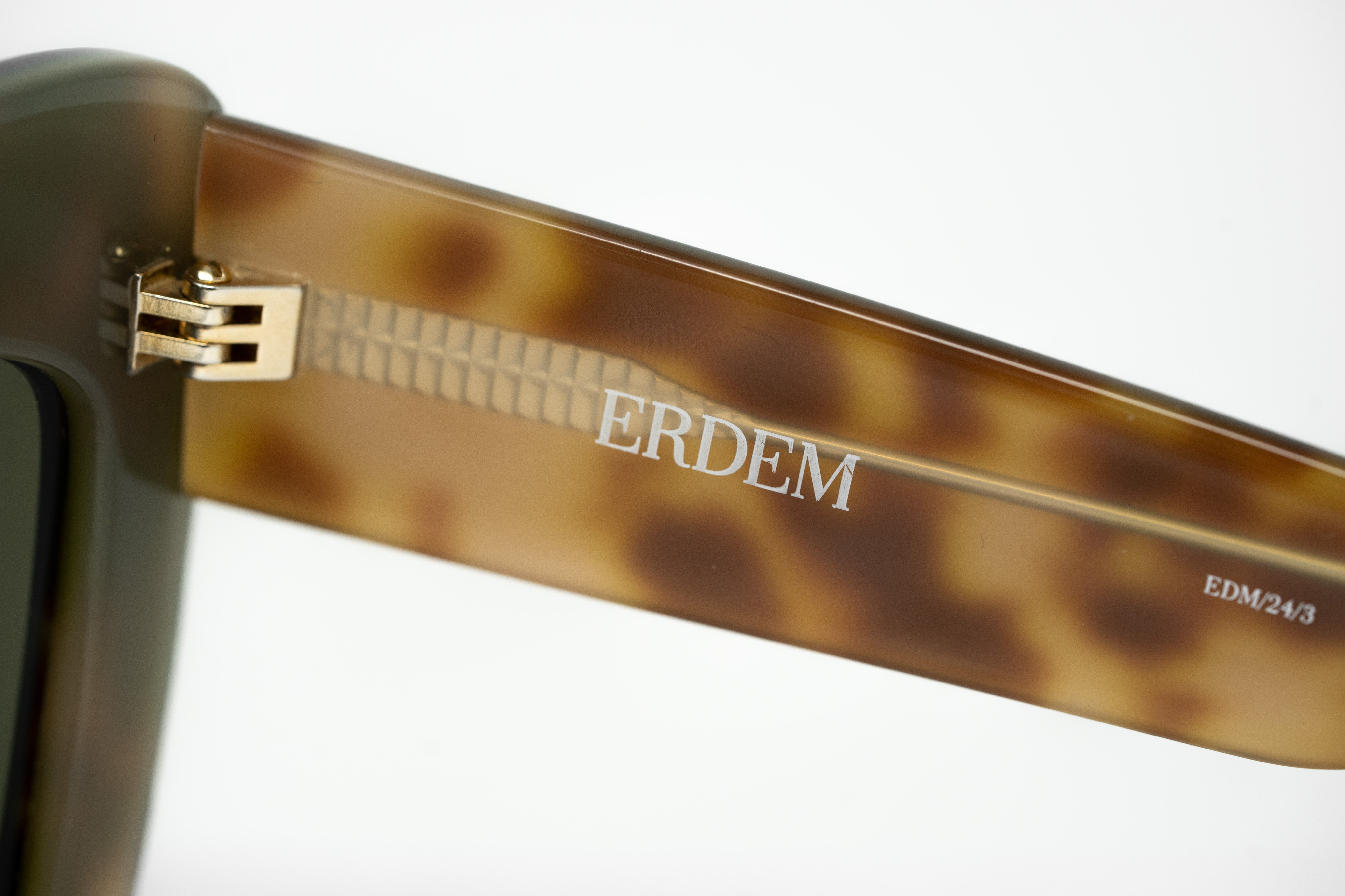 Erdem Ladies Sunglasses Cat Eye Tortoise Shell and Grey EDM24C3SUN-GR8 Sunglasses