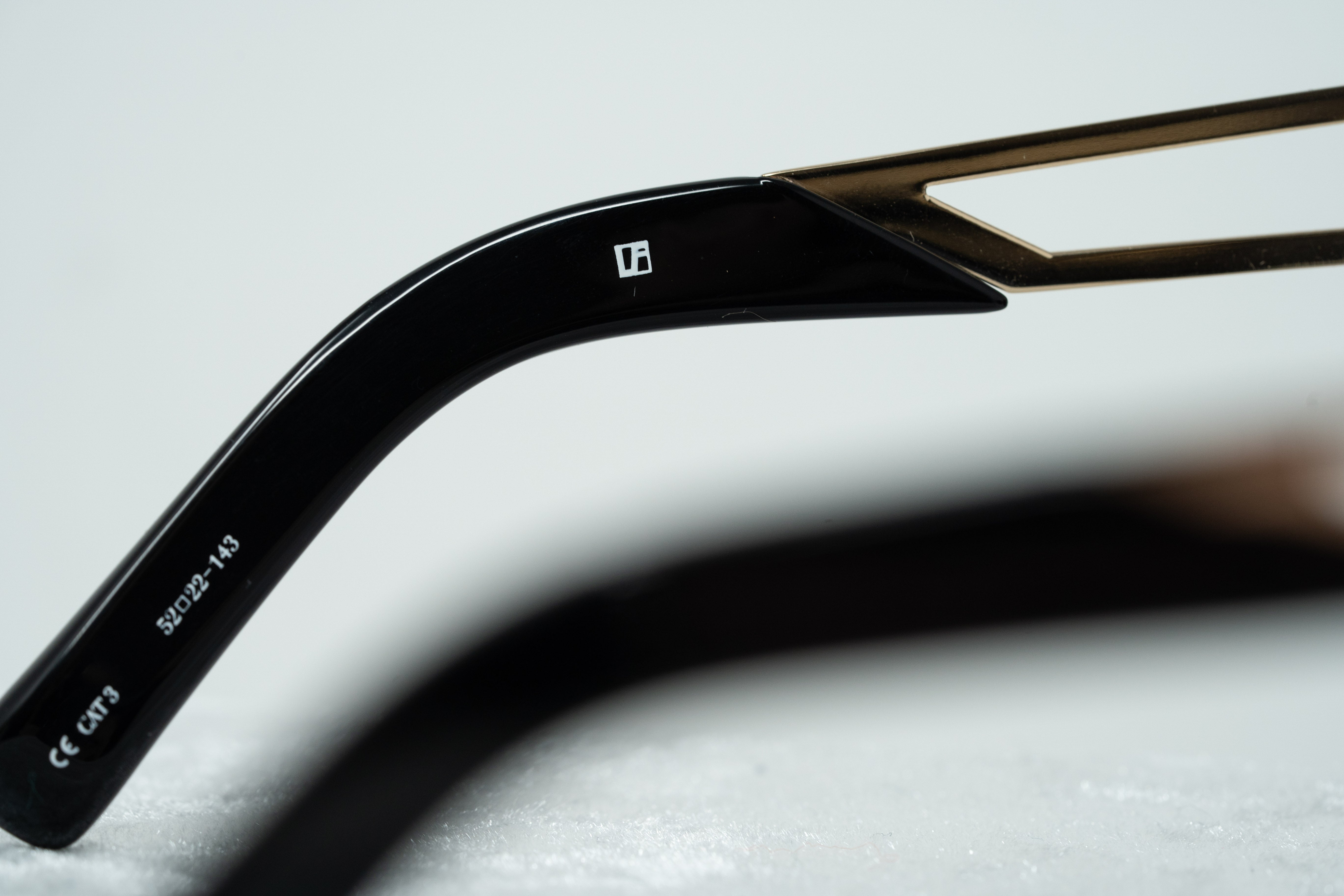 Erdem Sunglasses Cat Eye Light Gold and Black-GR8 Sunglasses