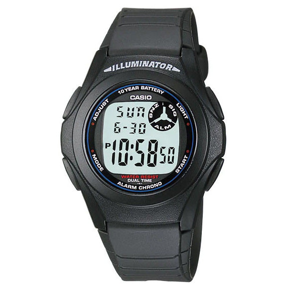 Casio Watch Youth Illuminator Digital Black F-200W-1ADF-GR8 Sunglasses