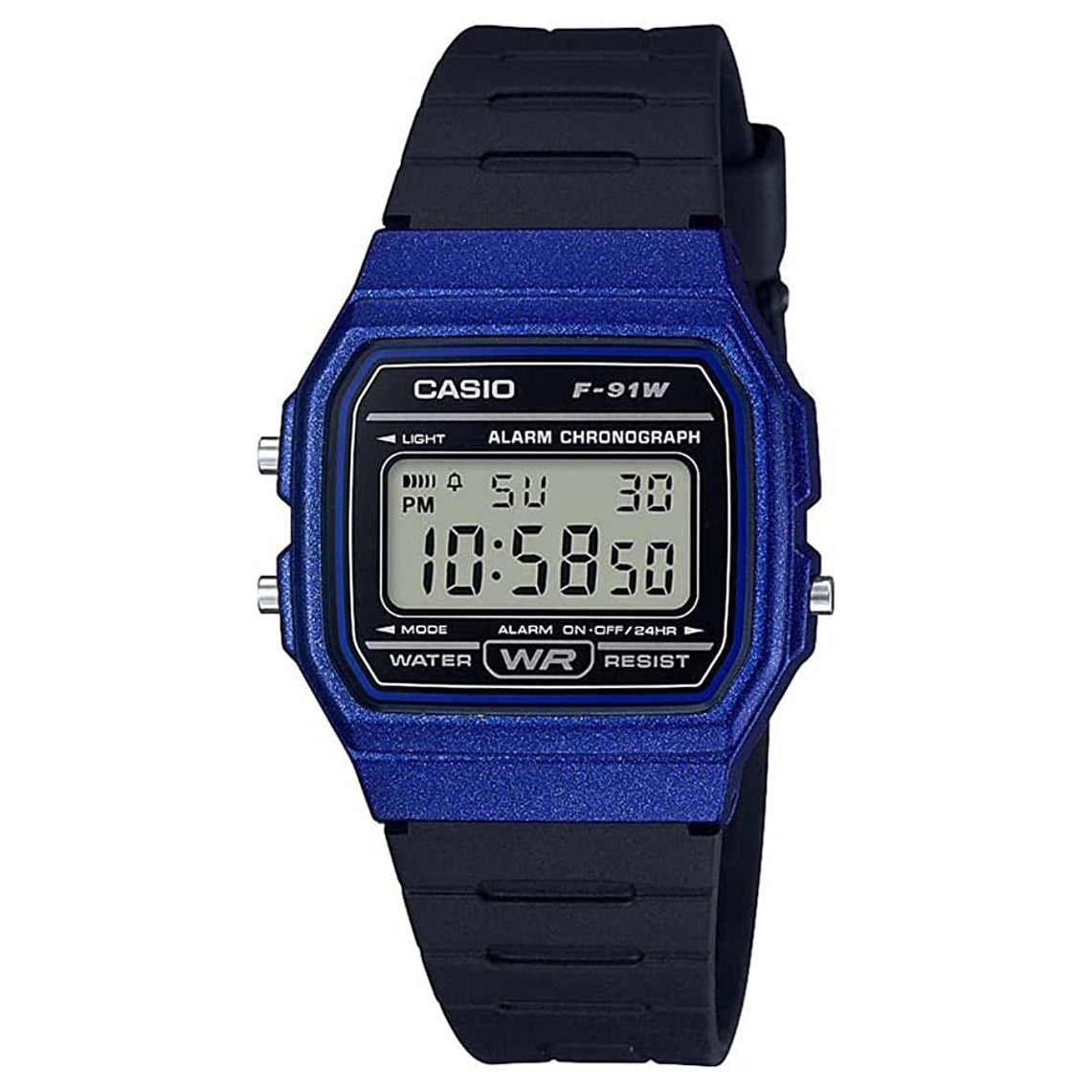 Casio Watch Classic Sports Digital Black/Blue F-91WM-2ADF-GR8 Sunglasses