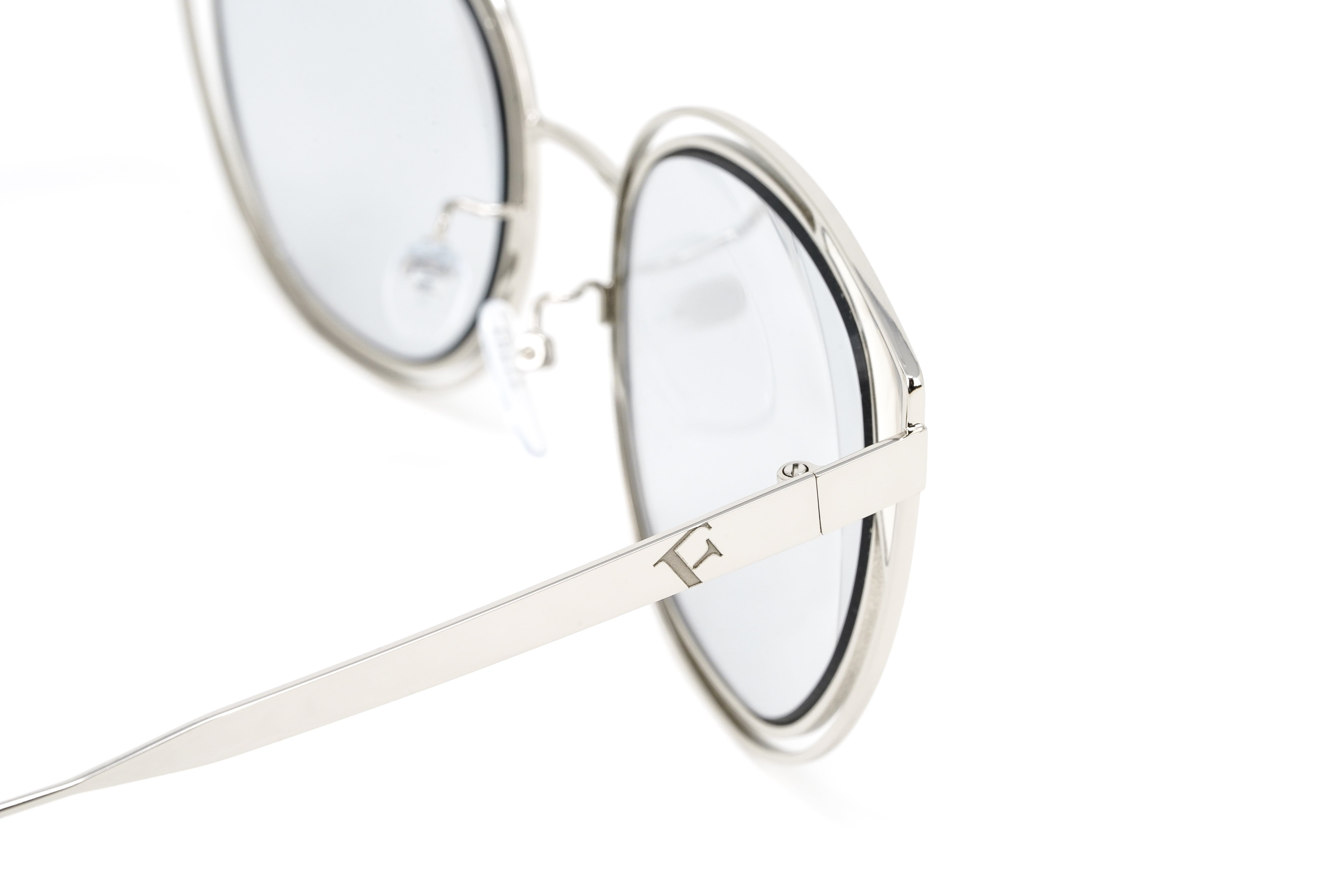 Furla Women's Sunglasses Cat Eye Silver SFU246 579X-GR8 Sunglasses