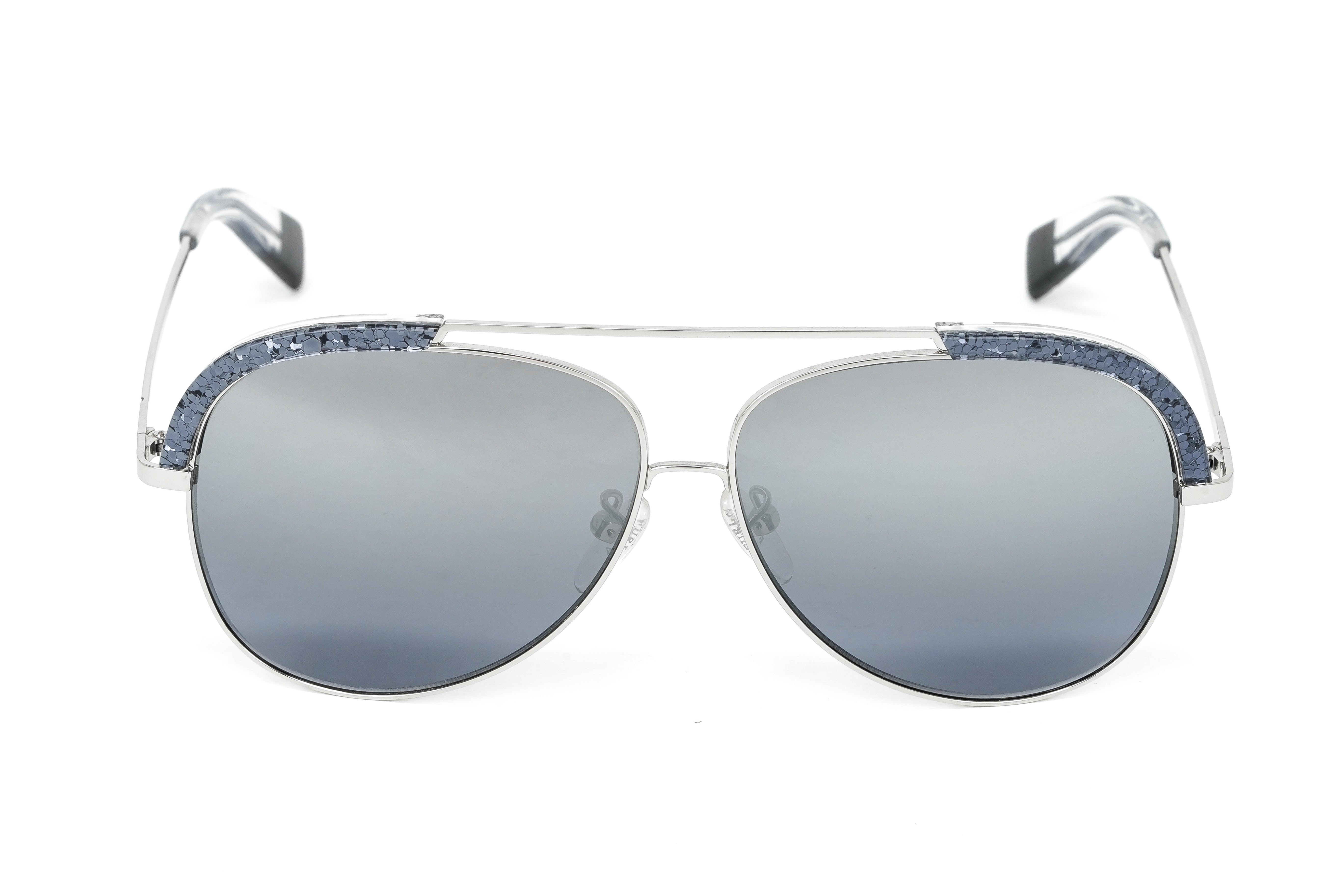 Furla Women's Sunglasses Pilot Silver/Blue SFU284 579X-GR8 Sunglasses
