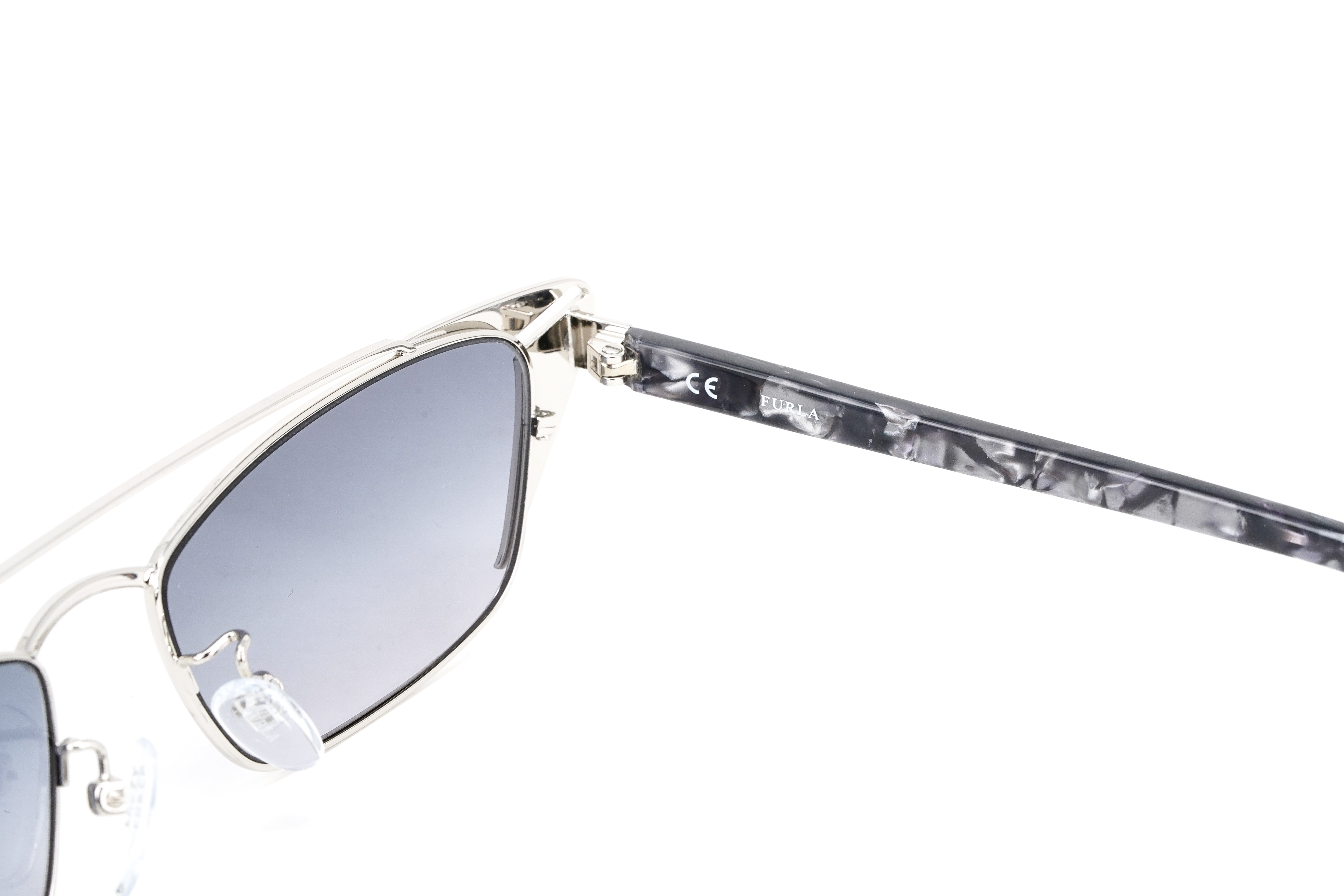 Furla Women's Sunglasses Cat Eye Grey SFU345 0523-GR8 Sunglasses
