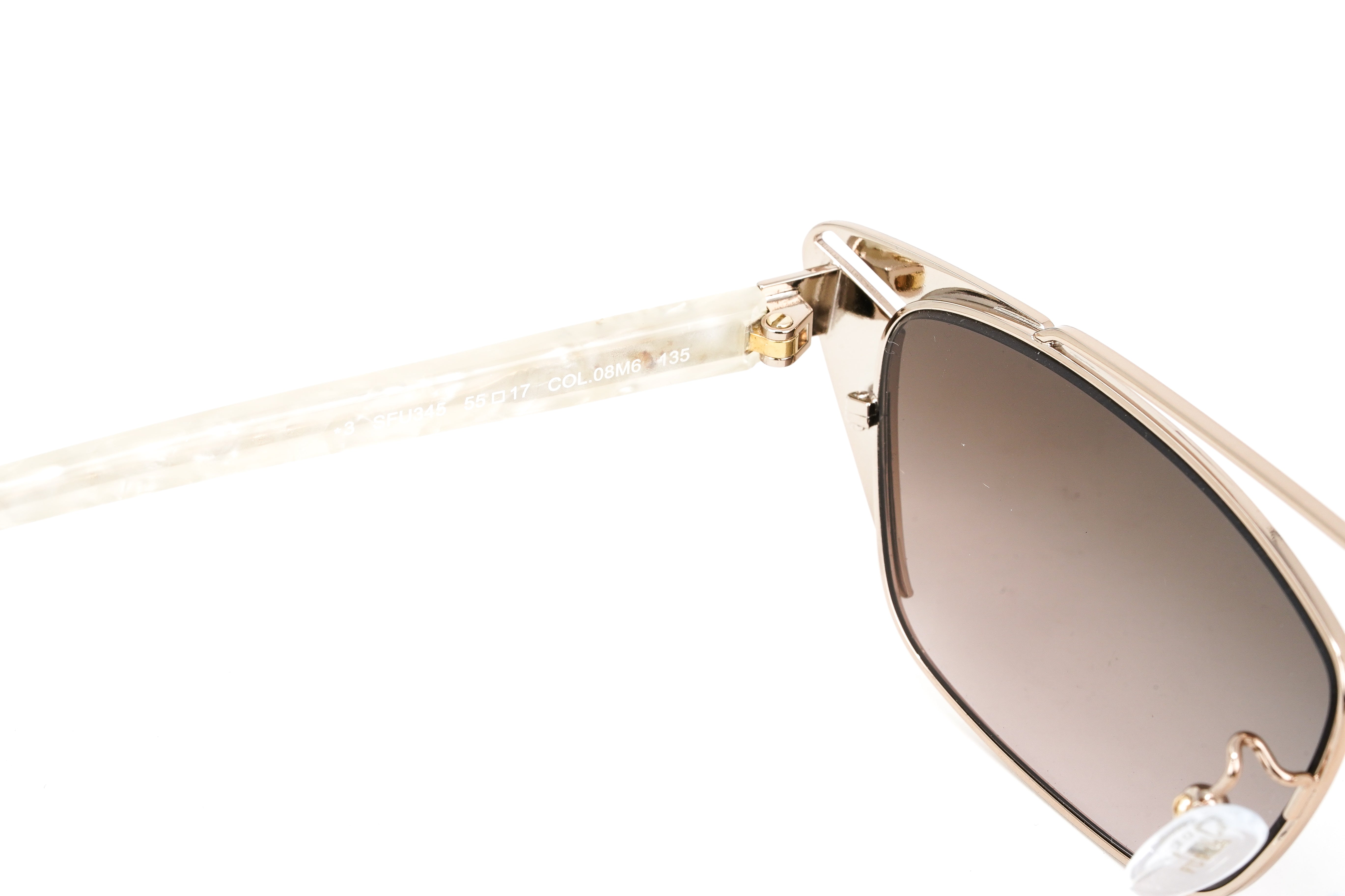 Furla Women's Sunglasses Cat Eye Brown SFU345 08M6-GR8 Sunglasses