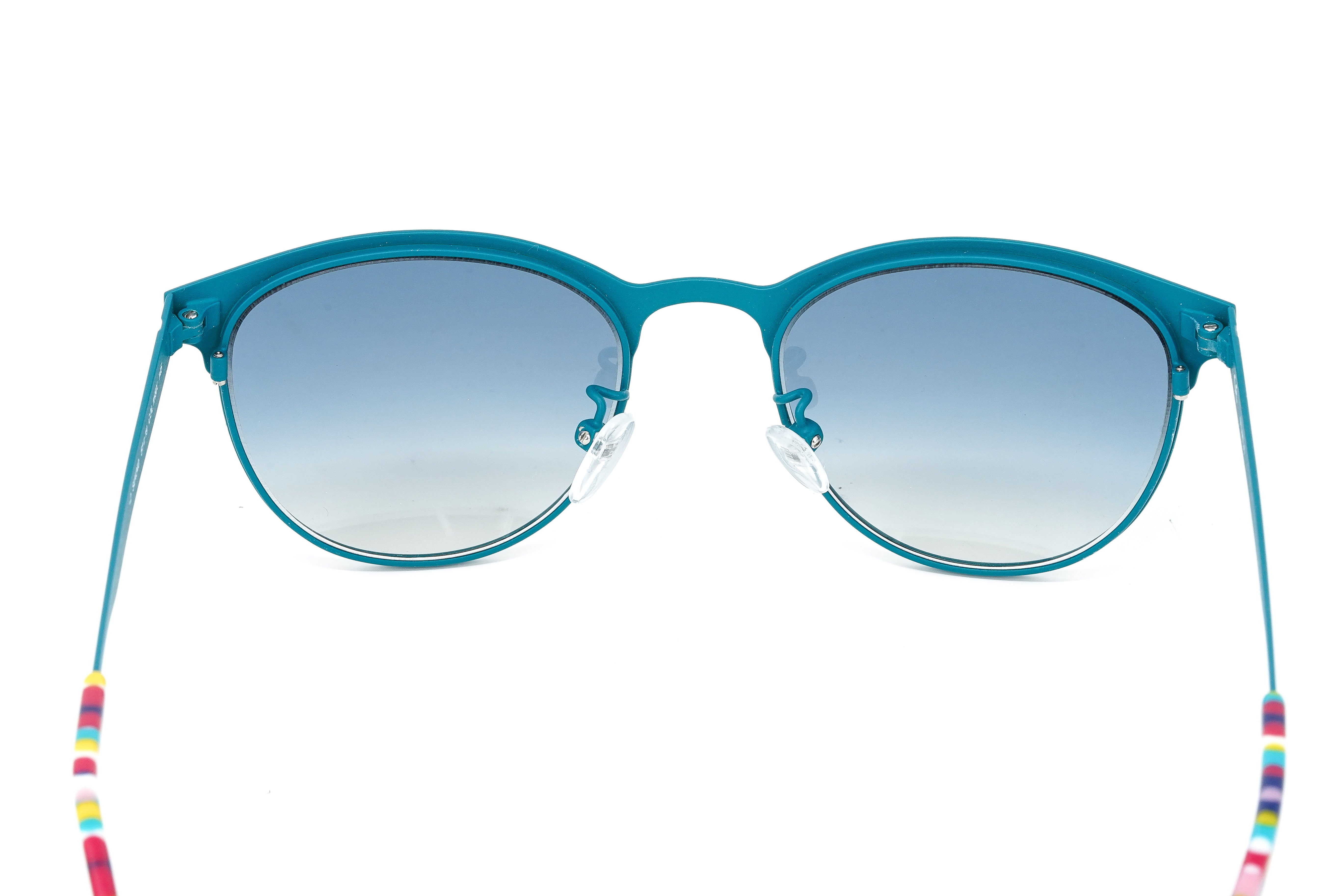 Furla Women's Sunglasses Classic Square Blue SU4340 1H9X-GR8 Sunglasses