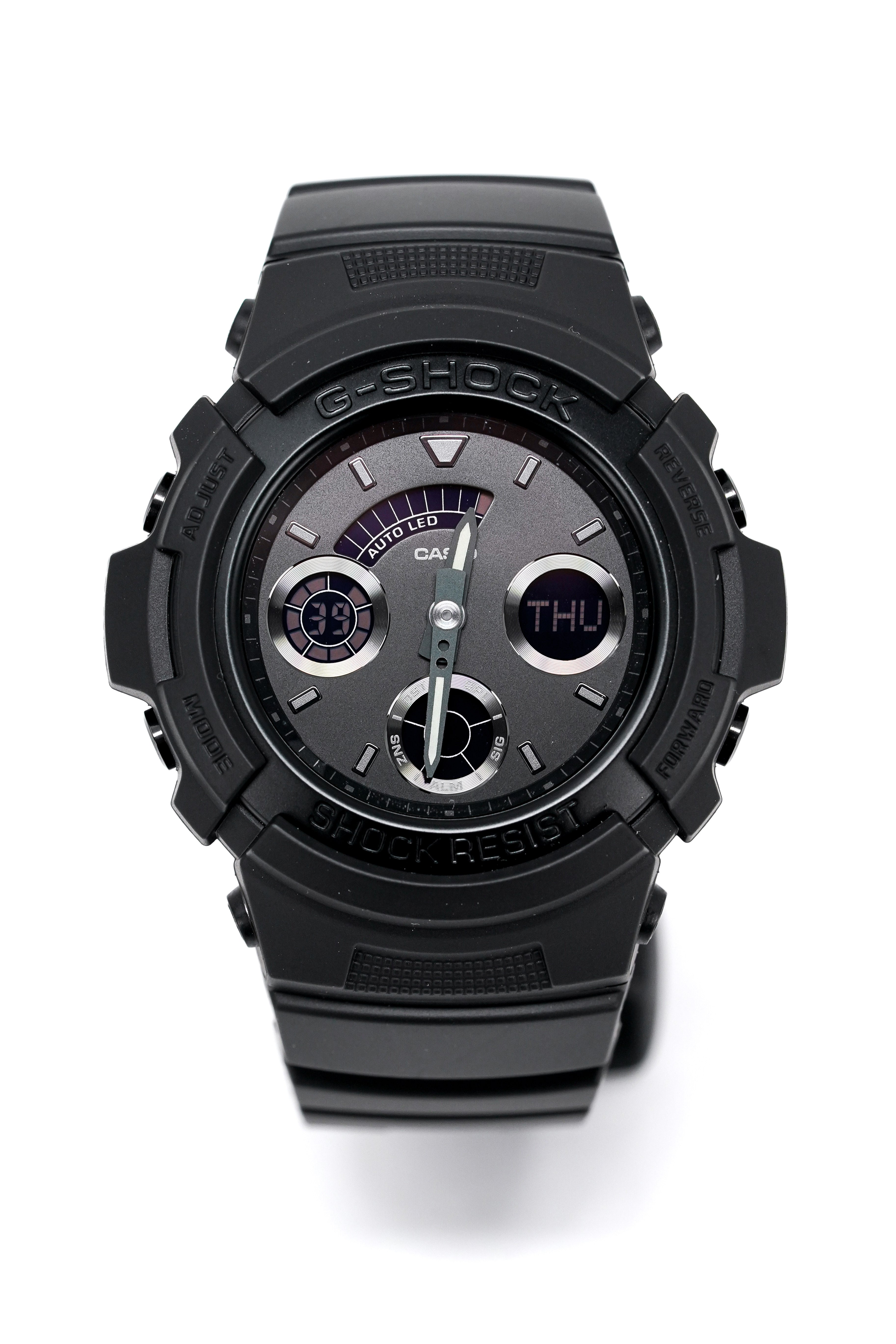 Casio G-Shock Watch Analogue-Digital Black on Black AW-591BB-1ADR-GR8 Sunglasses