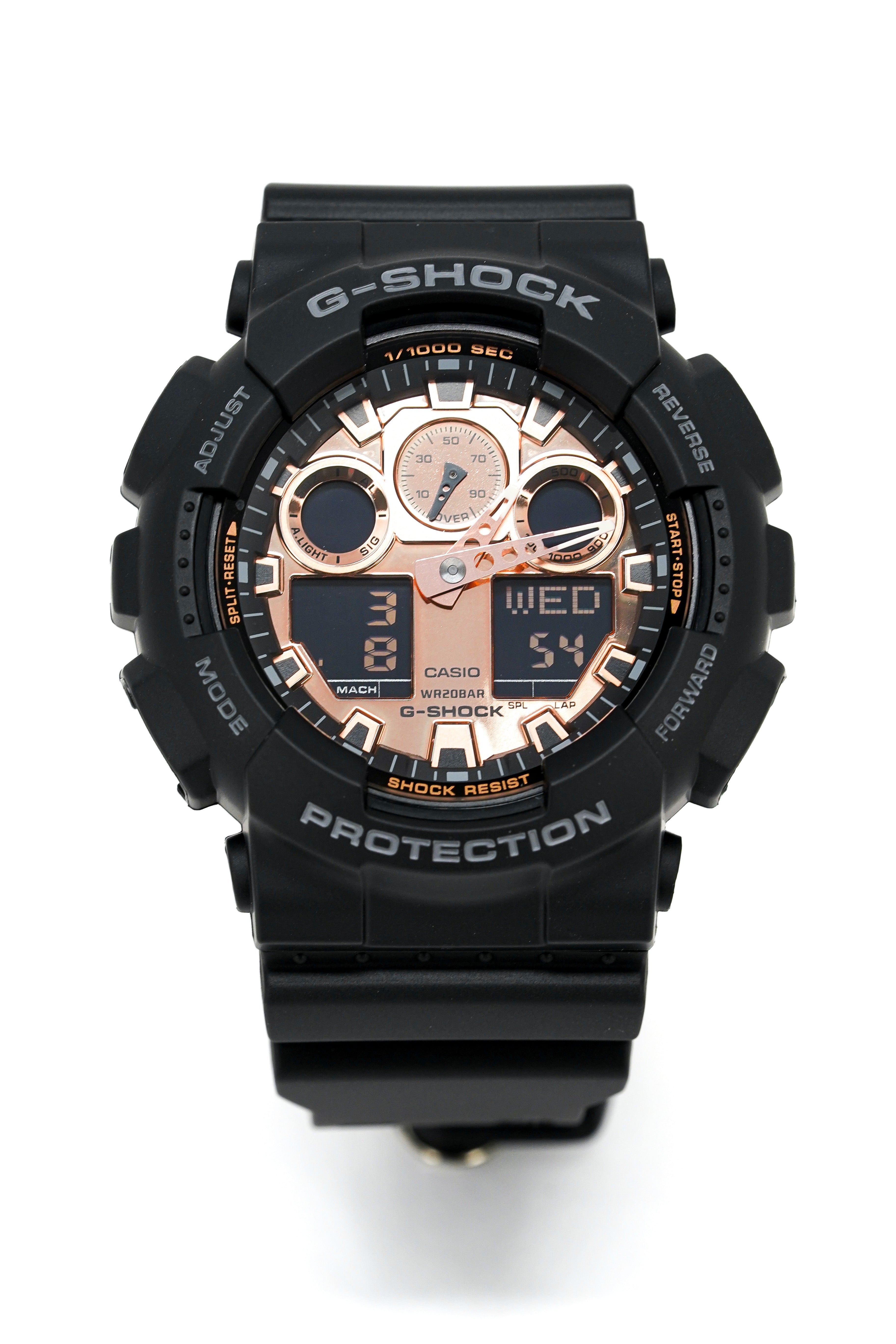 Casio G-Shock Watch Men's Rose Gold GA-100MMC-1ADR-GR8 Sunglasses