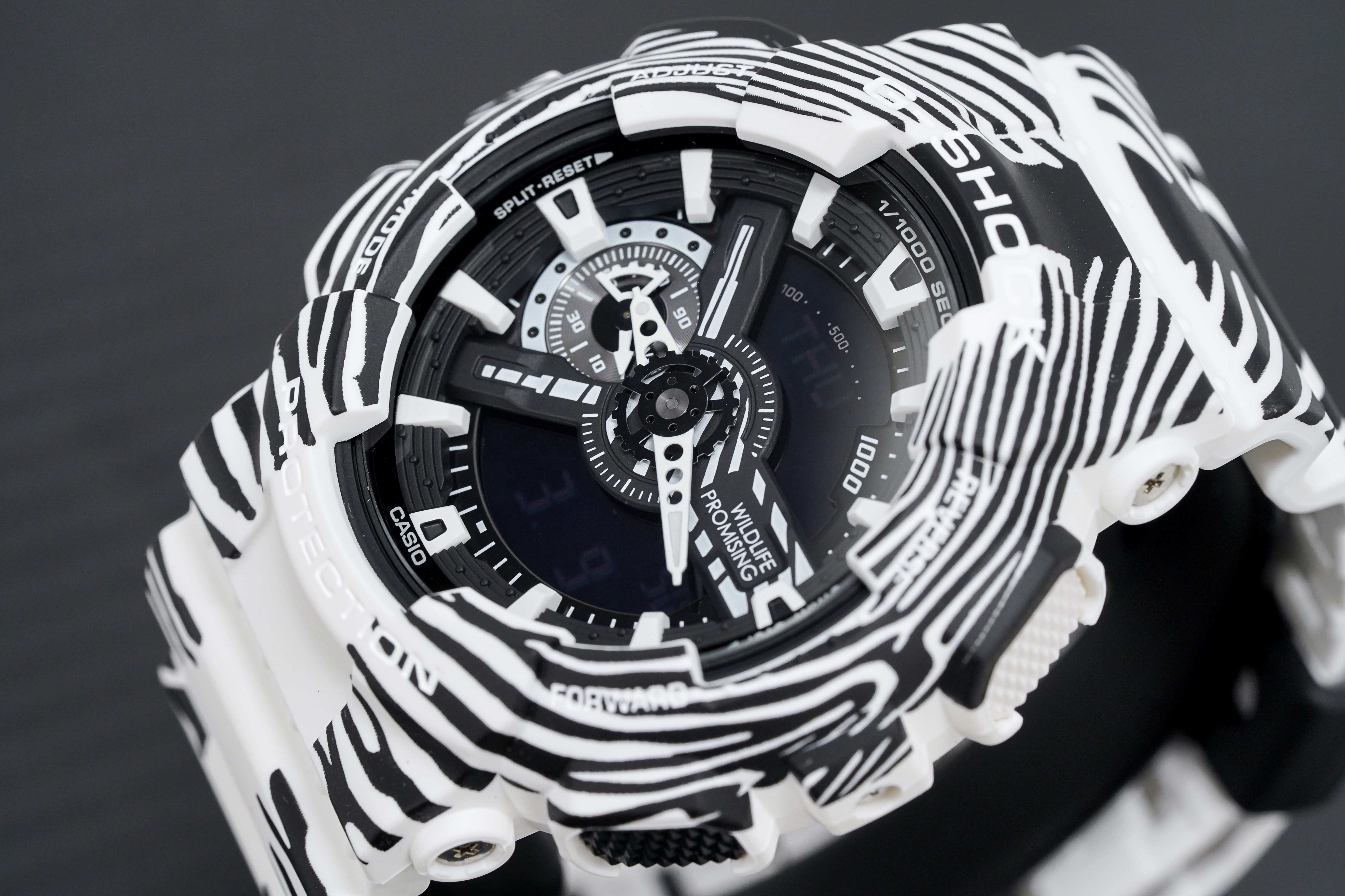 Casio G-Shock Watch Men's Wildlife Promising Limited Edition Zebra GA-110WLP-7ADR-GR8 Sunglasses