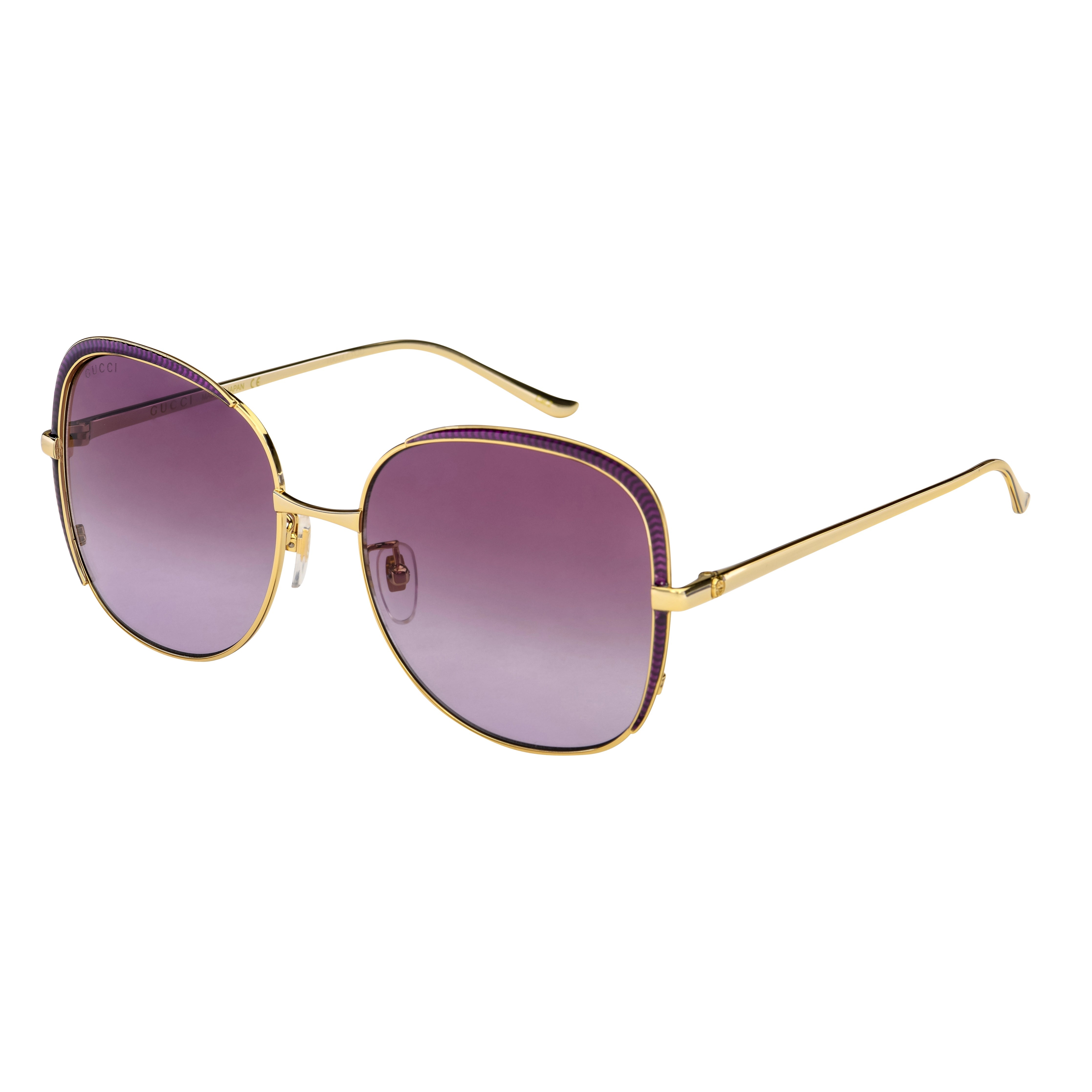 Gucci Women's Sunglasses Oversized Square Gold GG0400S-005 58-GR8 Sunglasses