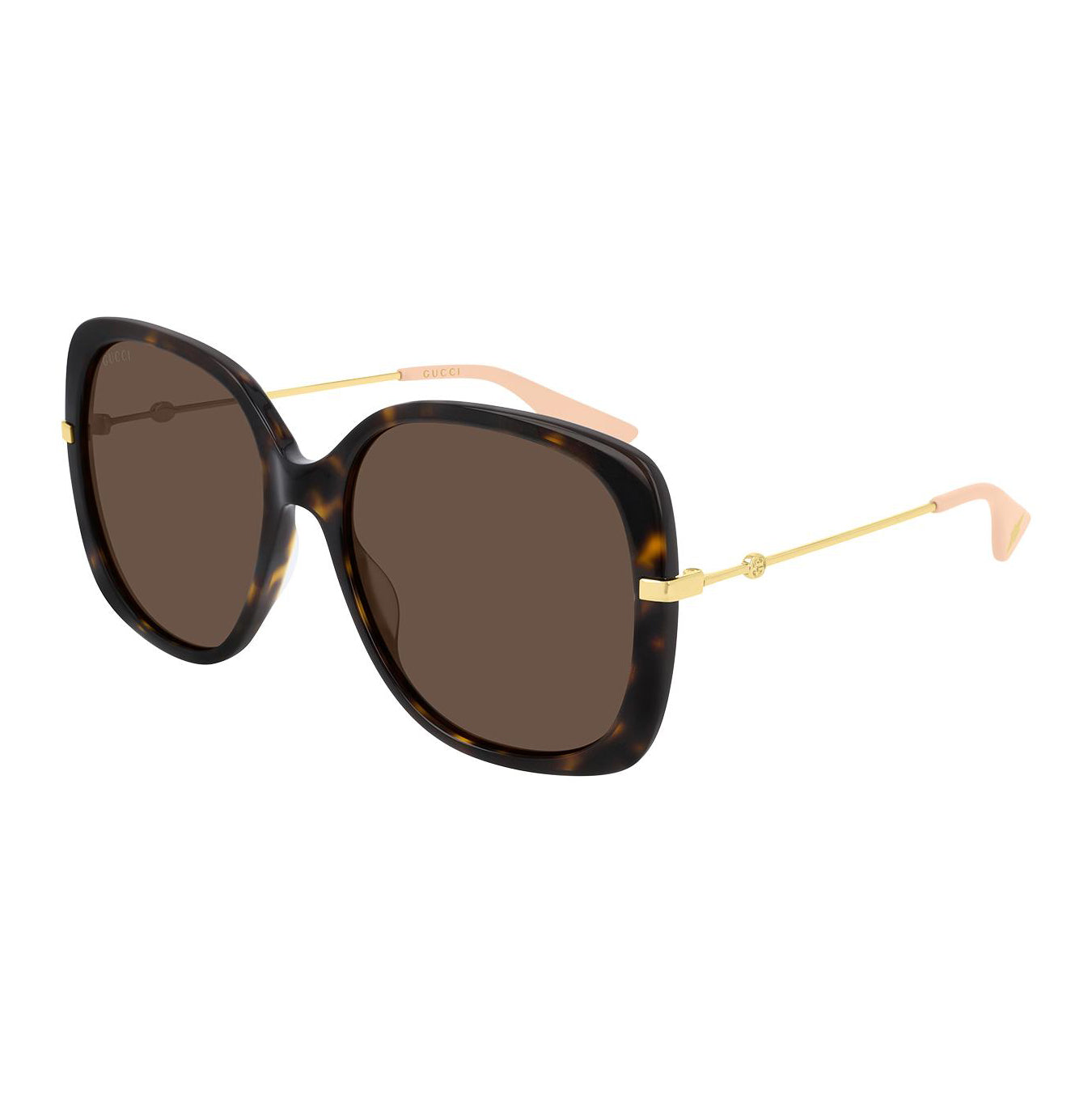 Gucci Women's Sunglasses Oversized Square Tortoise/Gold GG0511S-003 57-GR8 Sunglasses