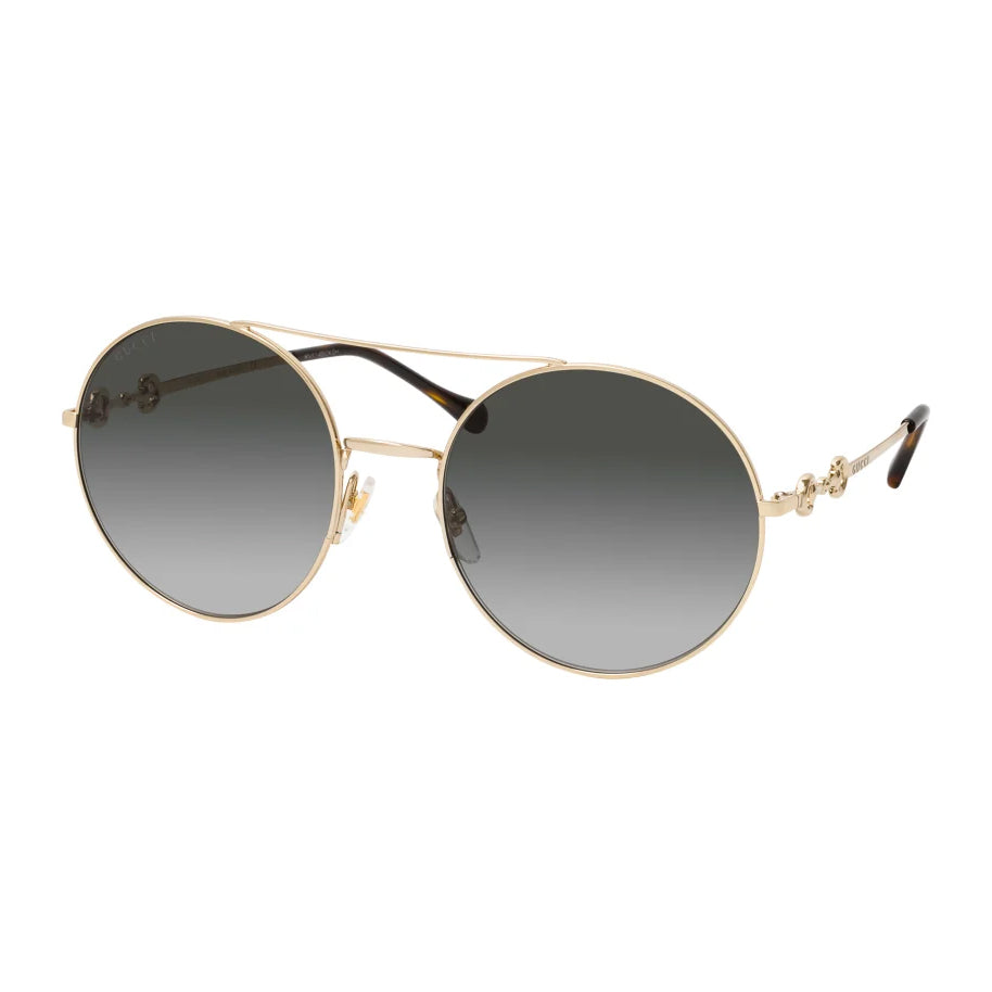 Gucci Women's Sunglasses Round Gold GG0878S-001 59-GR8 Sunglasses