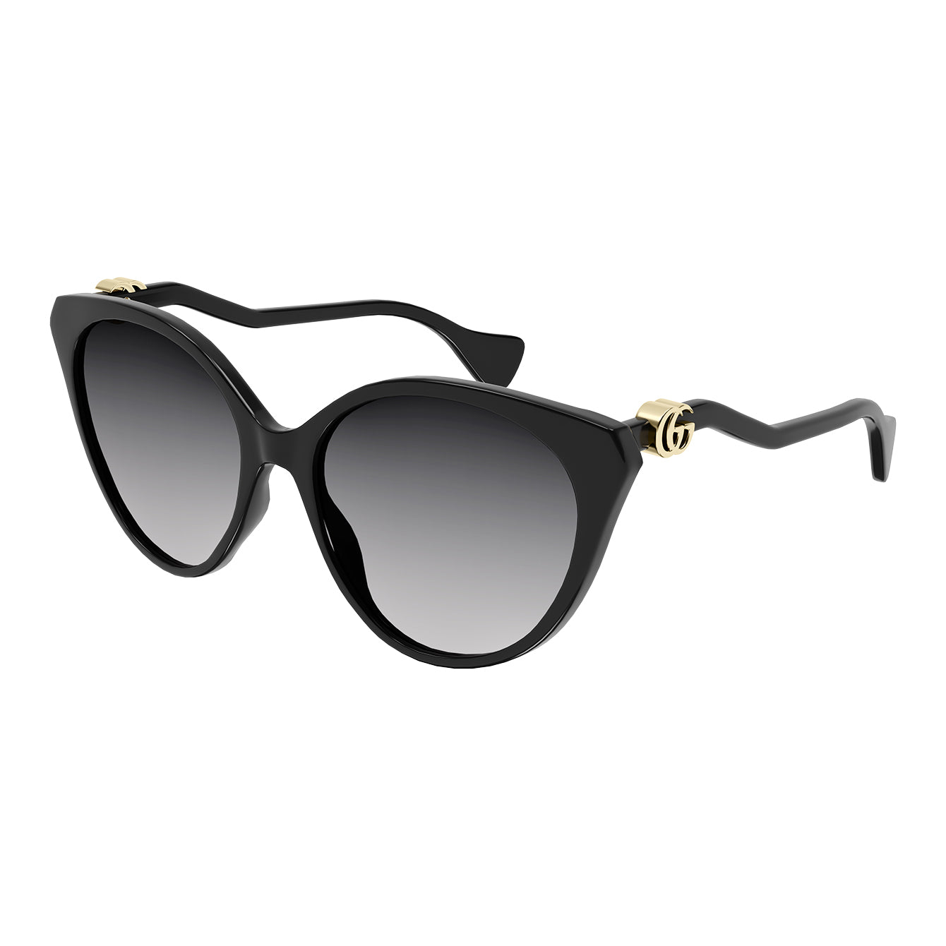 Gucci Women's Sunglasses Cat Eye Square Black GG1011S-001 57-GR8 Sunglasses