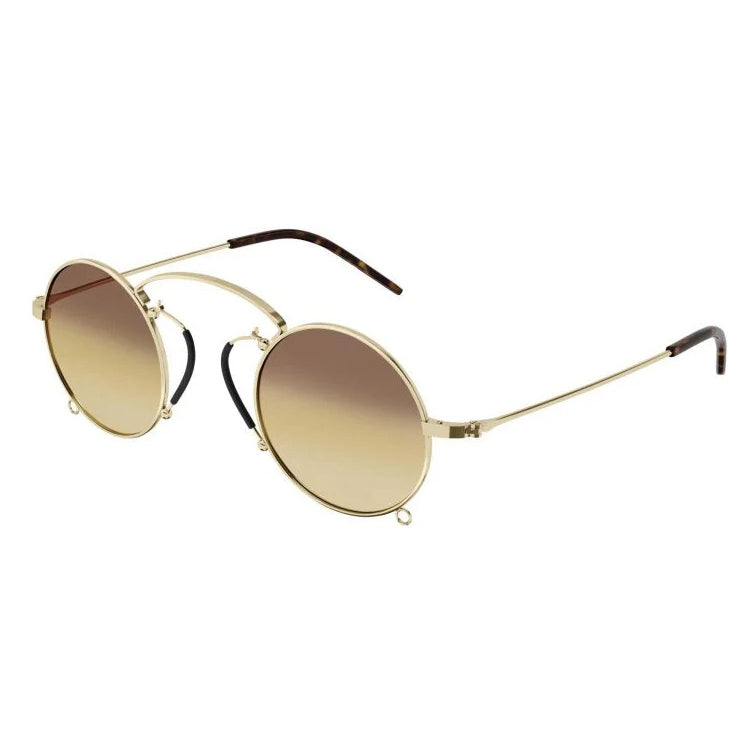 Gucci Women's Sunglasses Round Gold GG0991S-003 44-GR8 Sunglasses