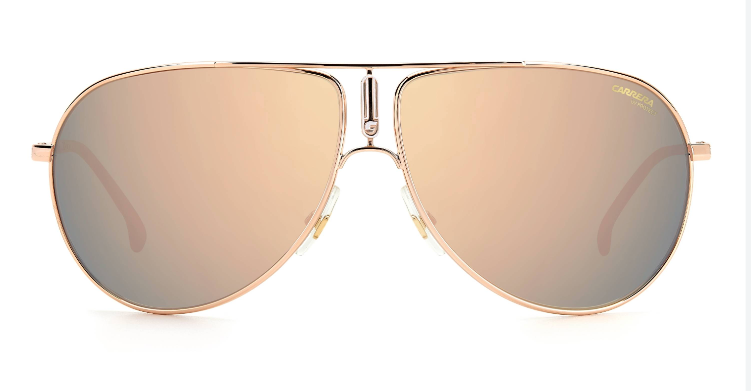 Carrera Unisex Sunglasses Pilot Rose Gold/Pink GIPSY65 DDB-GR8 Sunglasses