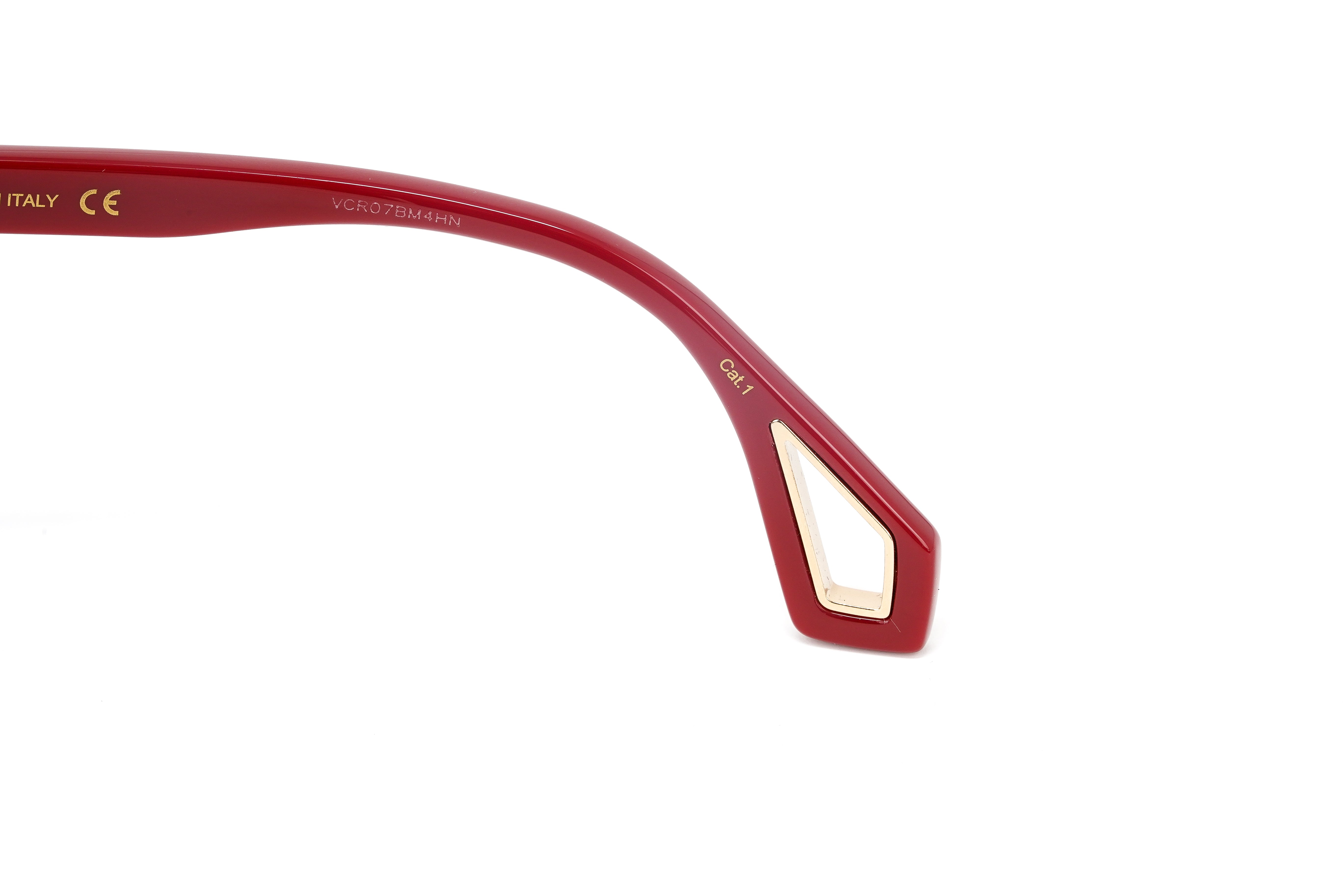 Gucci Women's Sunglasses Wraparound Rectangle Red GG0468S-003 57-GR8 Sunglasses