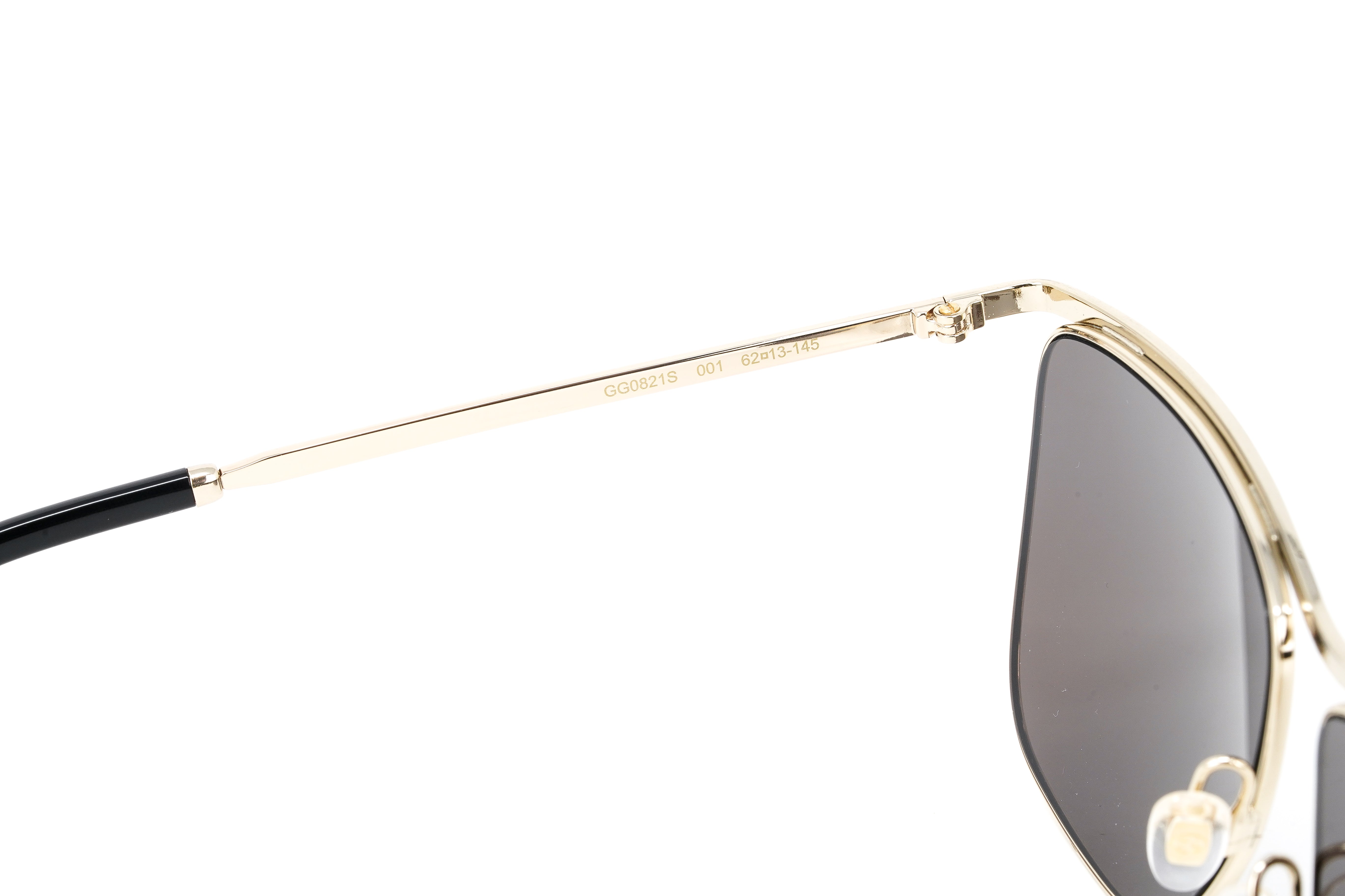 Gucci Men's Sunglasses Classic Square Gold GG0821S-001 62-GR8 Sunglasses