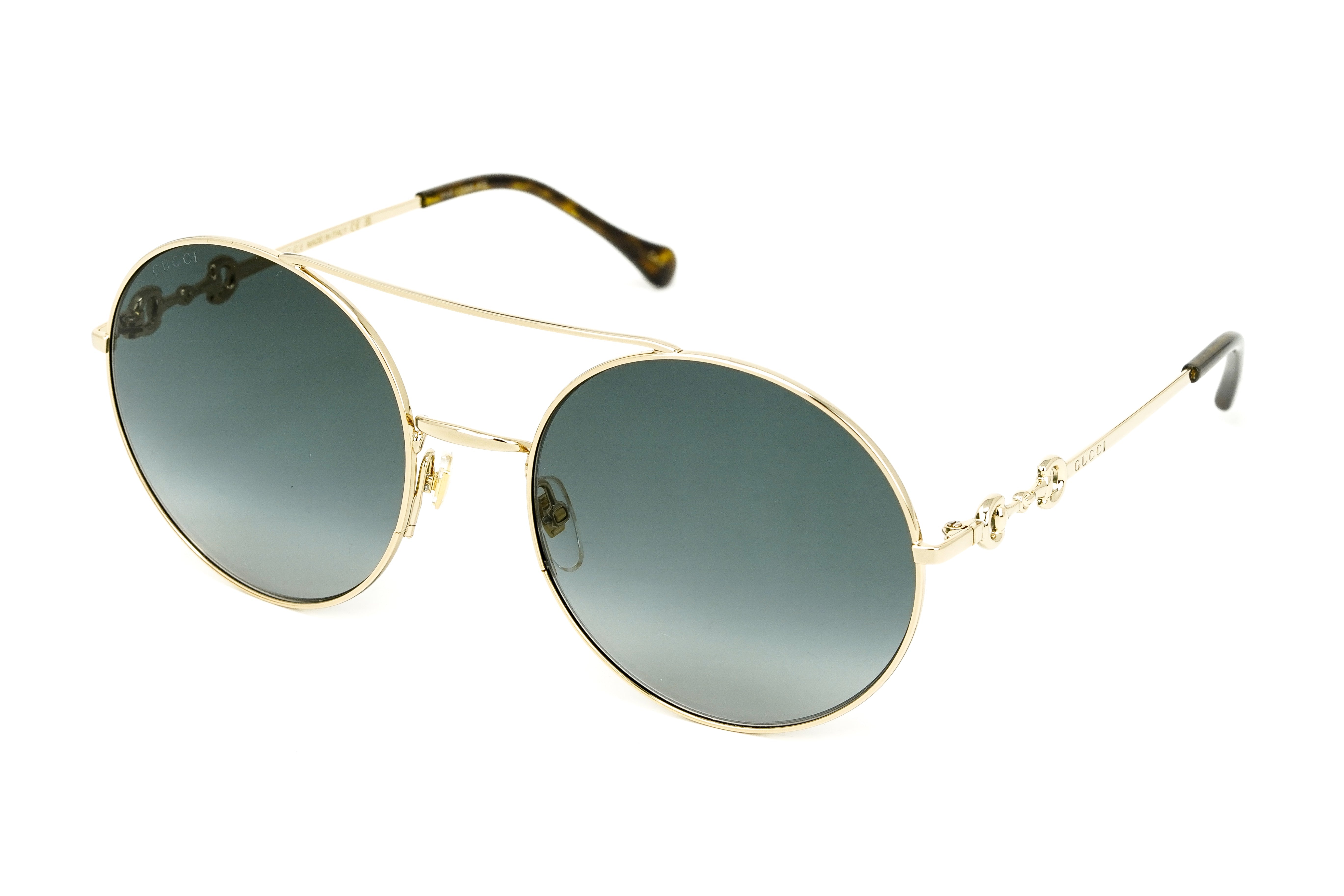 Gucci Women's Sunglasses Round Gold GG0878S-001 59-GR8 Sunglasses