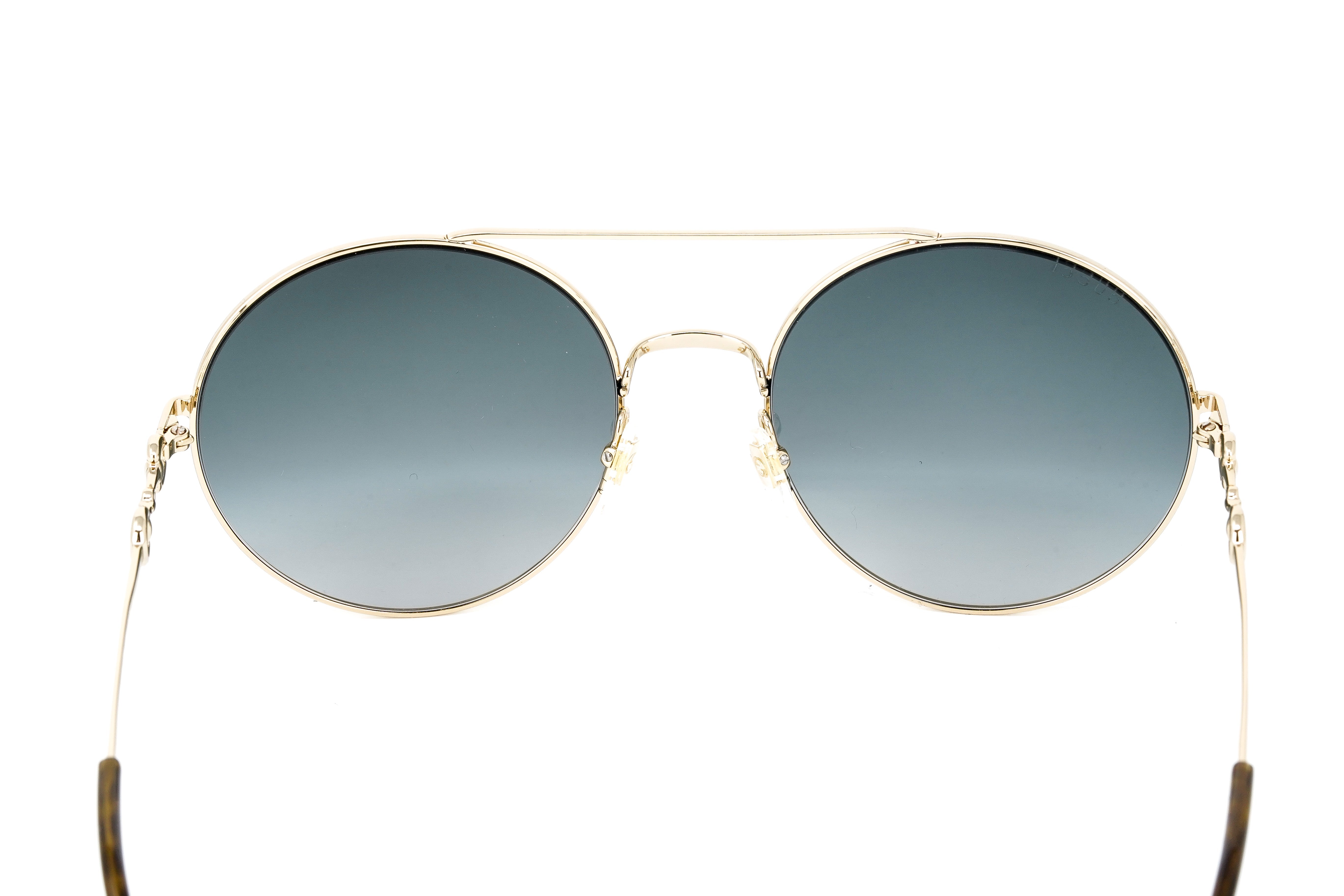 Gucci Women's Sunglasses Round Gold GG0878S-001 59-GR8 Sunglasses
