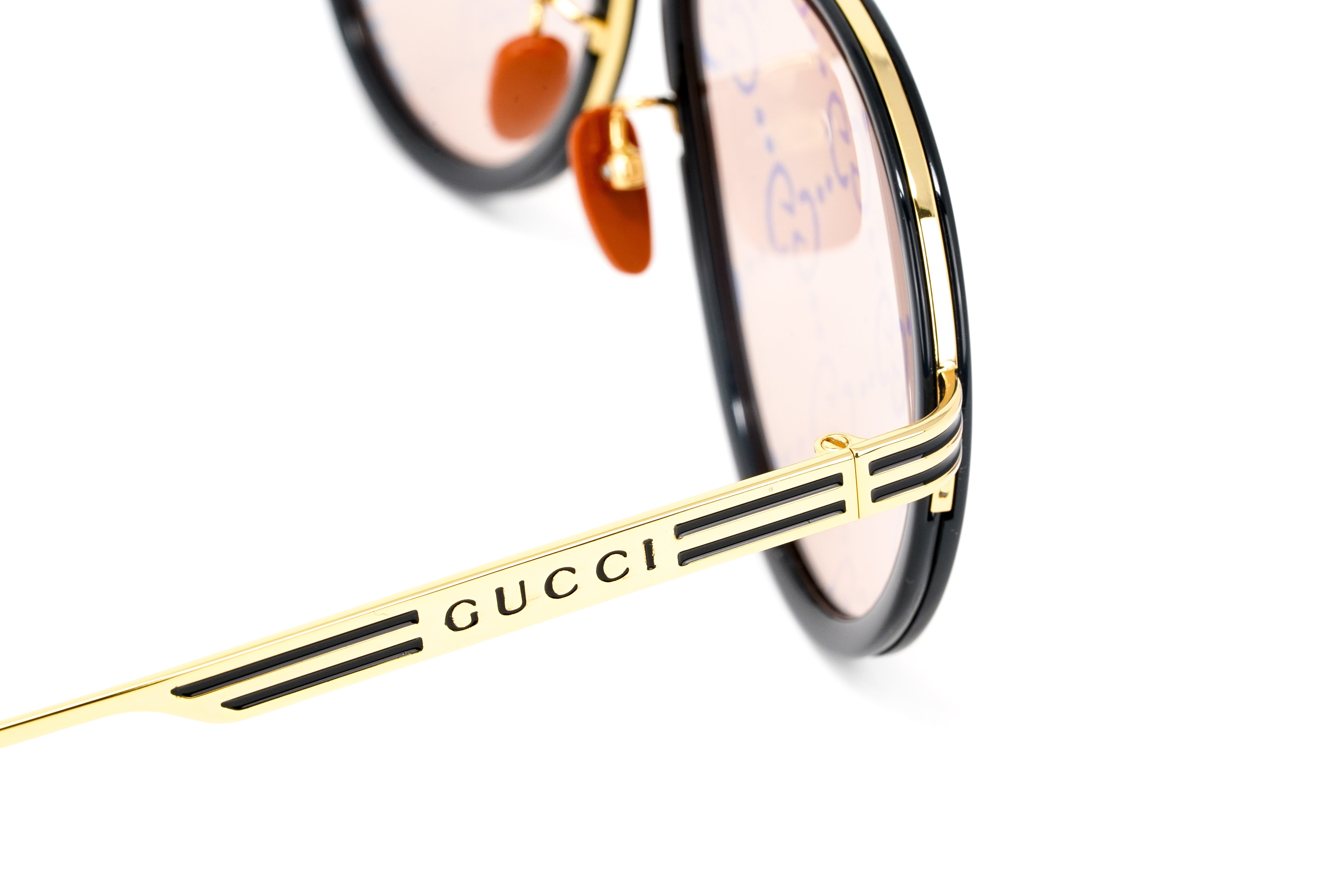 Gucci Men's Sunglasses Pilot Monogram Lenses GG0982S-003 59-GR8 Sunglasses