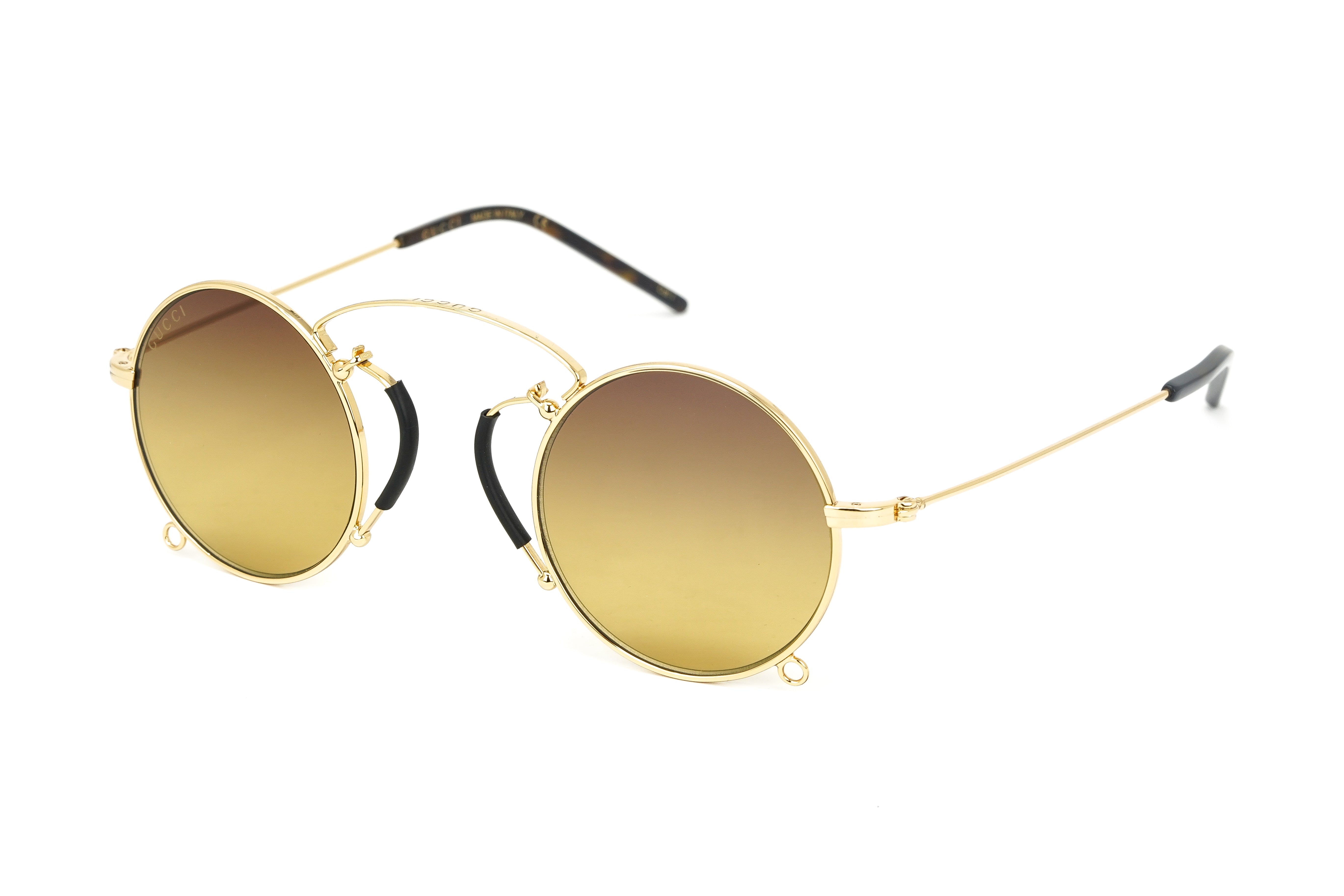 Gucci Women's Sunglasses Round Gold GG0991S-003 44-GR8 Sunglasses