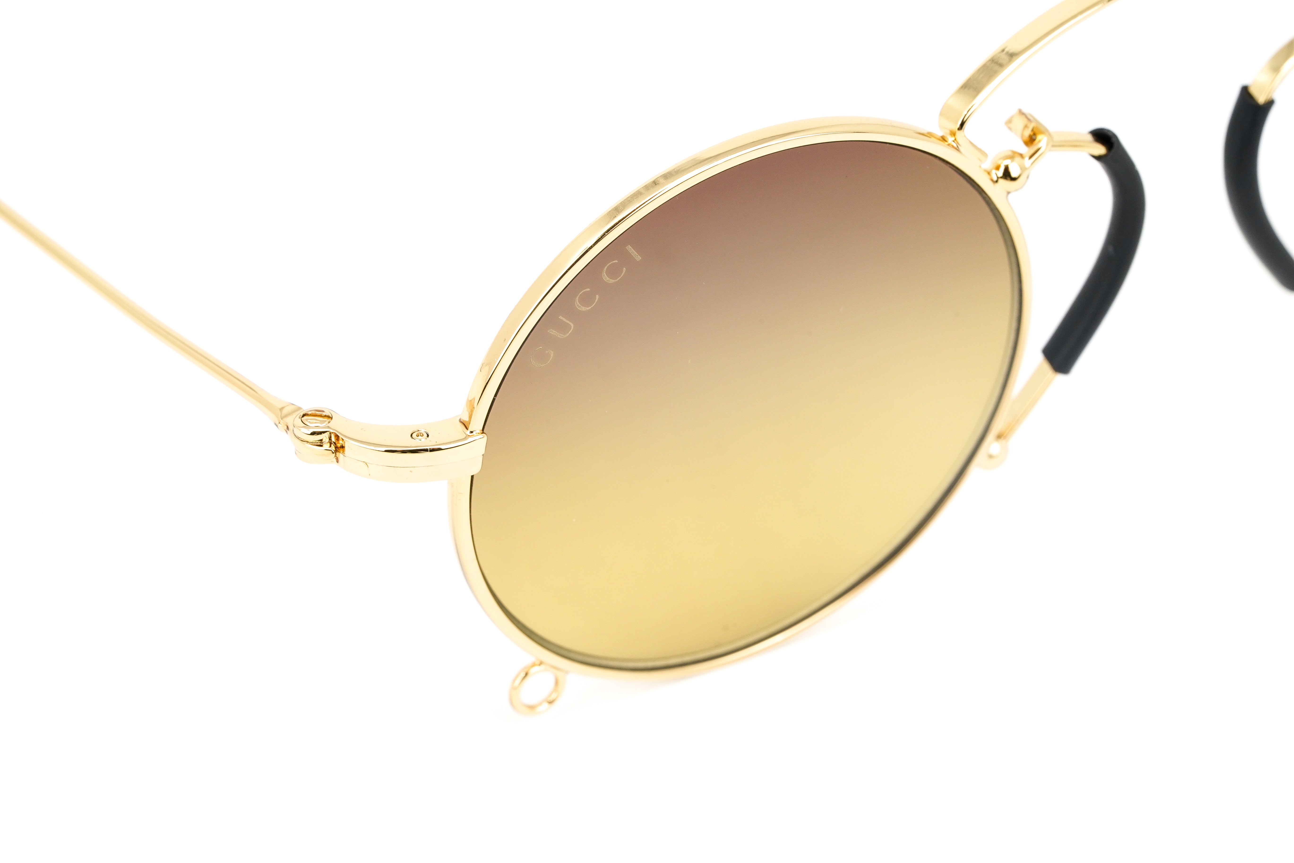 Gucci Women's Sunglasses Round Gold GG0991S-003 44-GR8 Sunglasses