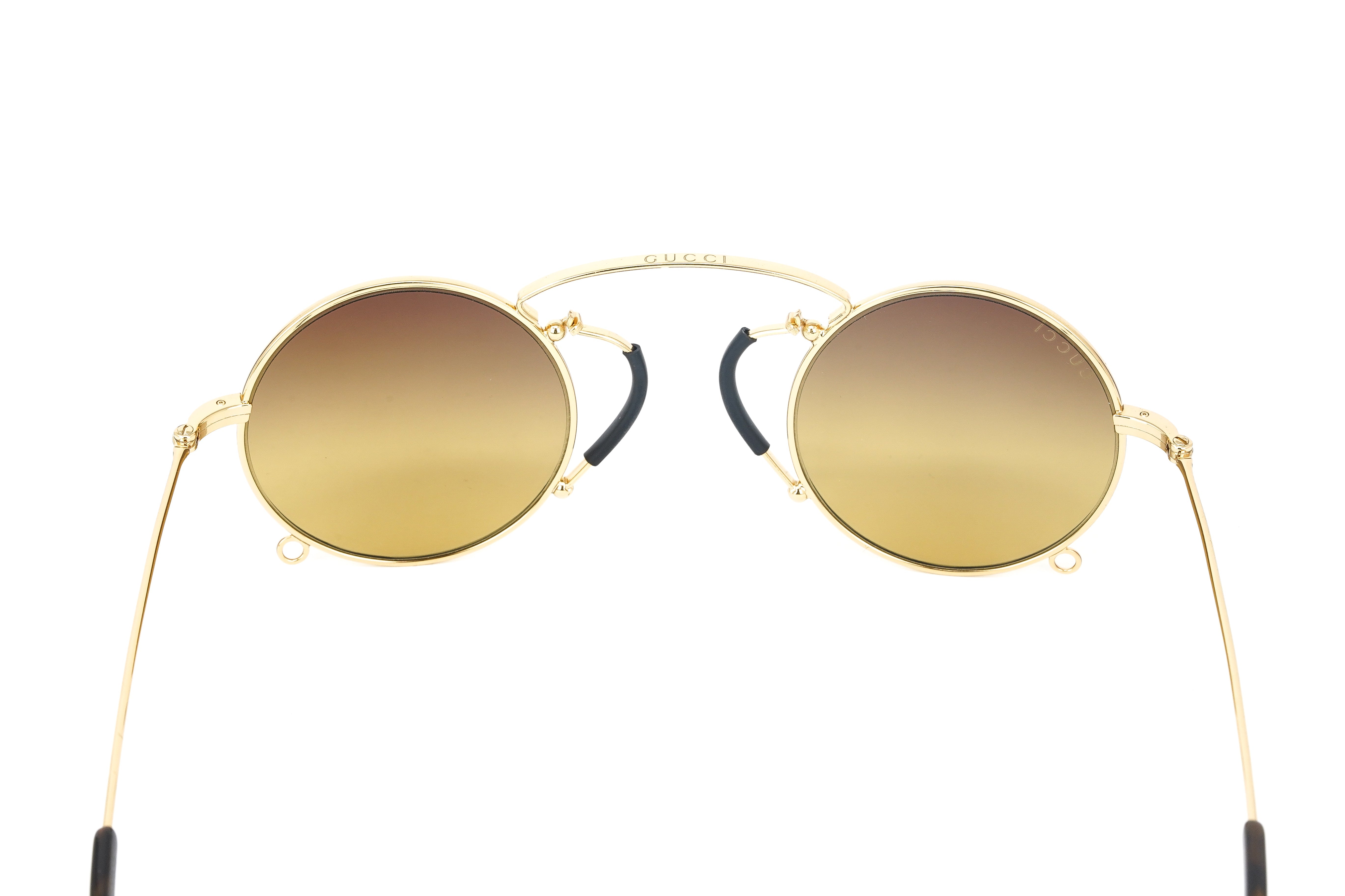 Gucci Women's Sunglasses Round Gold GG0991S-003 44-GR8 Sunglasses