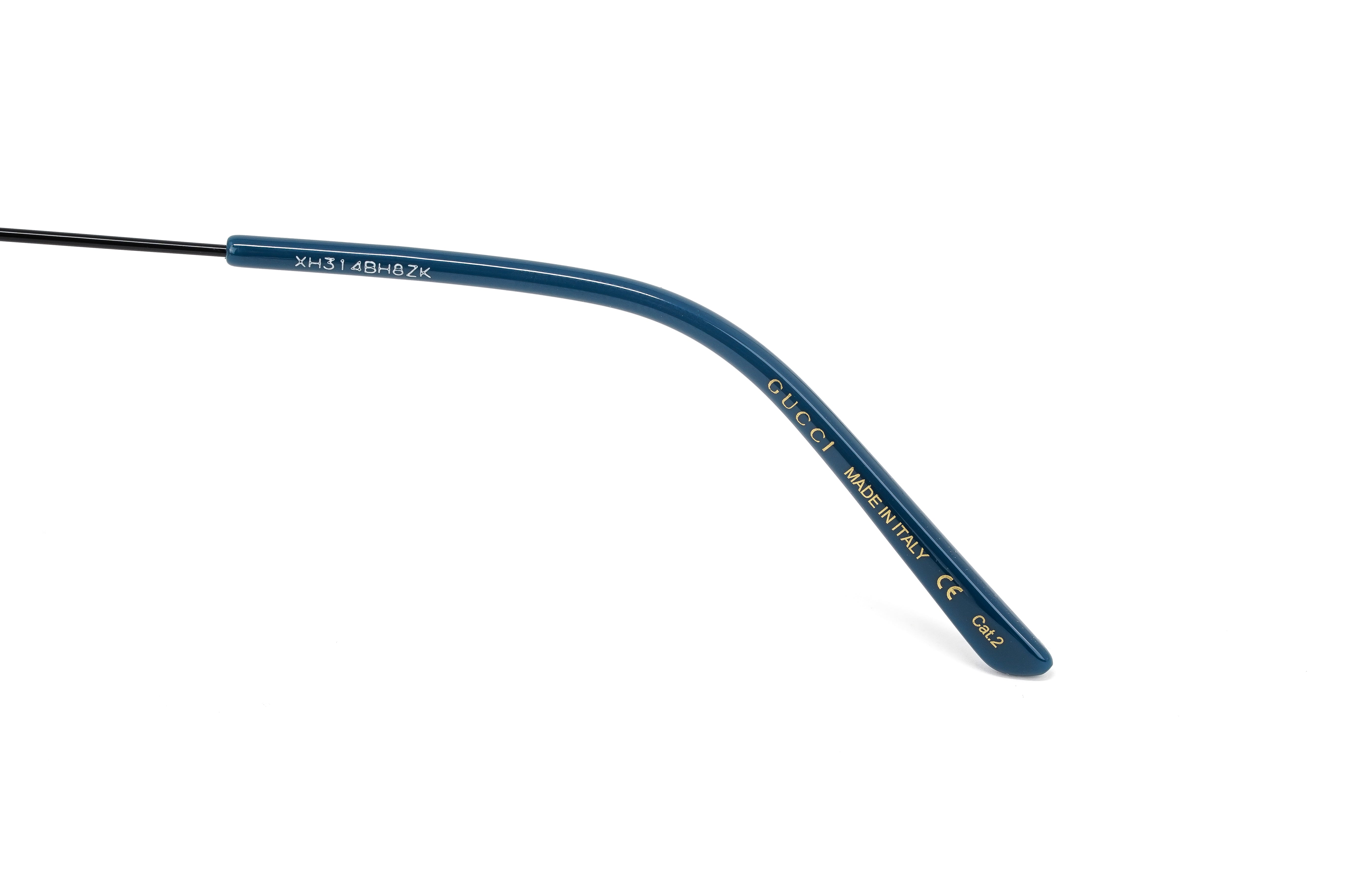 Gucci Men's Sunglasses Square Pilot Black Orange GG1053SK-003 61-GR8 Sunglasses