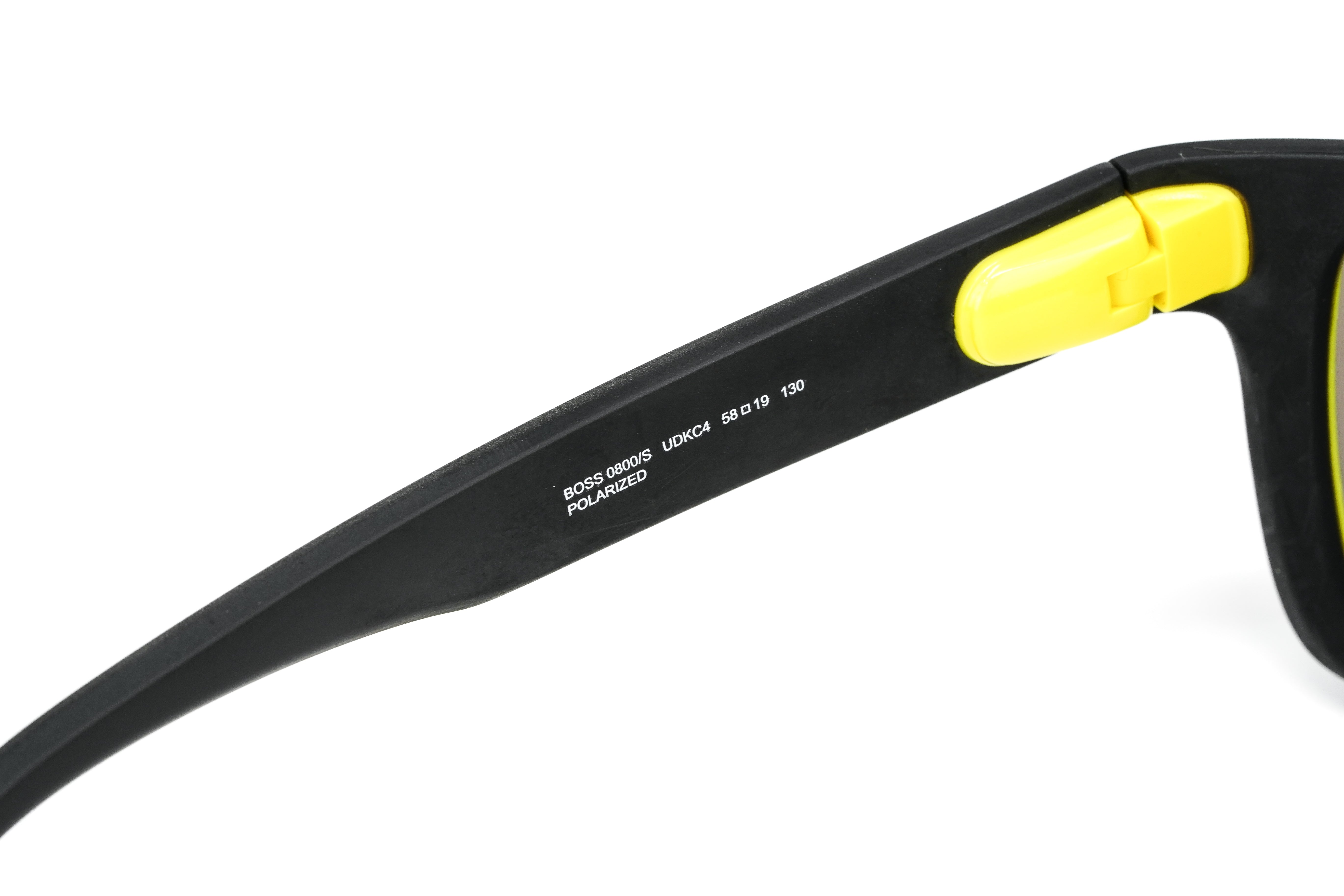 Boss by BOSS Men's Sunglasses Classic Black/Gold Mirror 0800/S UDK/C4-GR8 Sunglasses