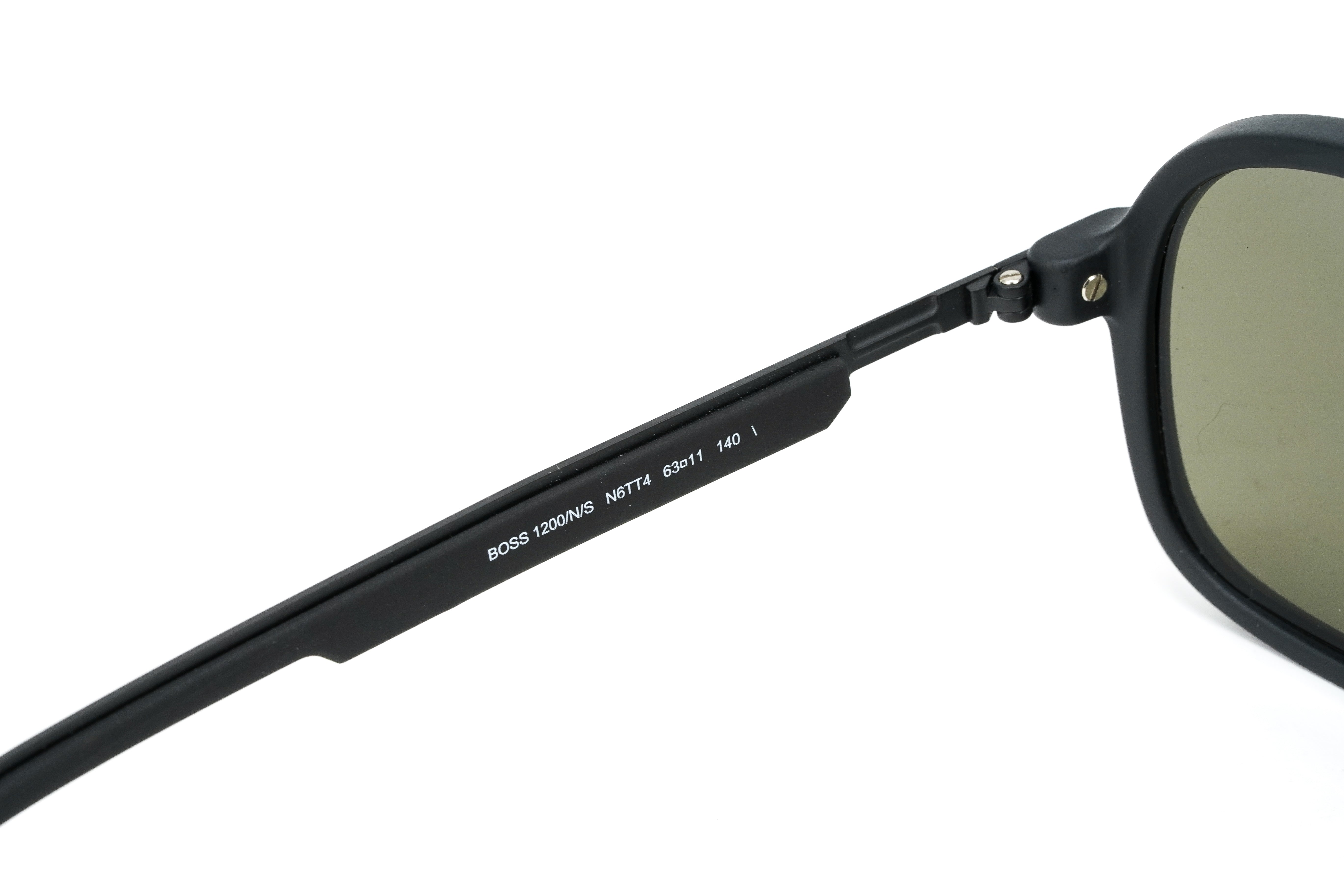 Boss by BOSS Men's Sunglasses Pilot Black/Silver 1200/N/S N6T T4-GR8 Sunglasses