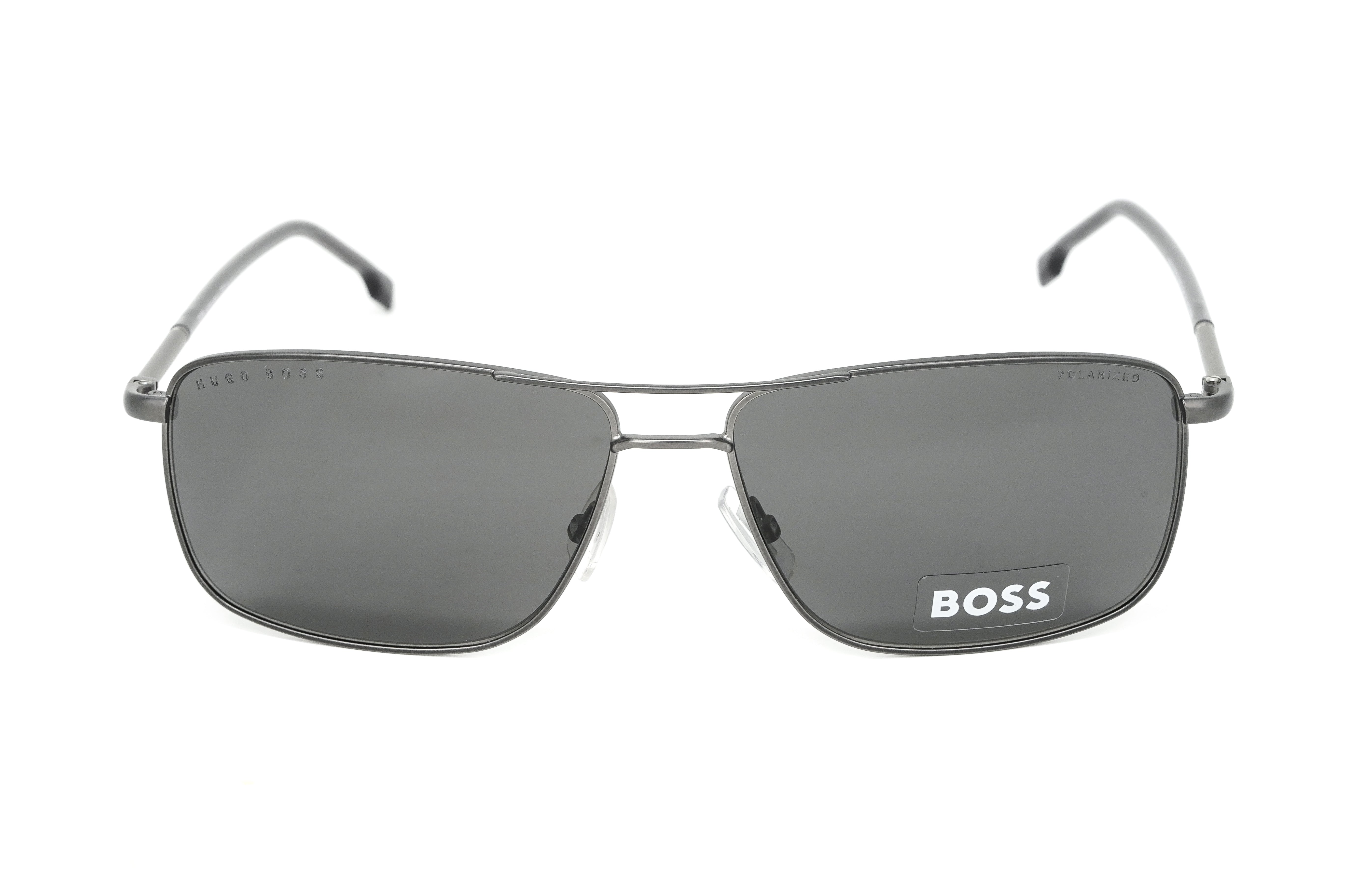 Boss by BOSS Men's Sunglasses Browline Matte Ruthenium/Grey 1227/U/S R80/M9-GR8 Sunglasses