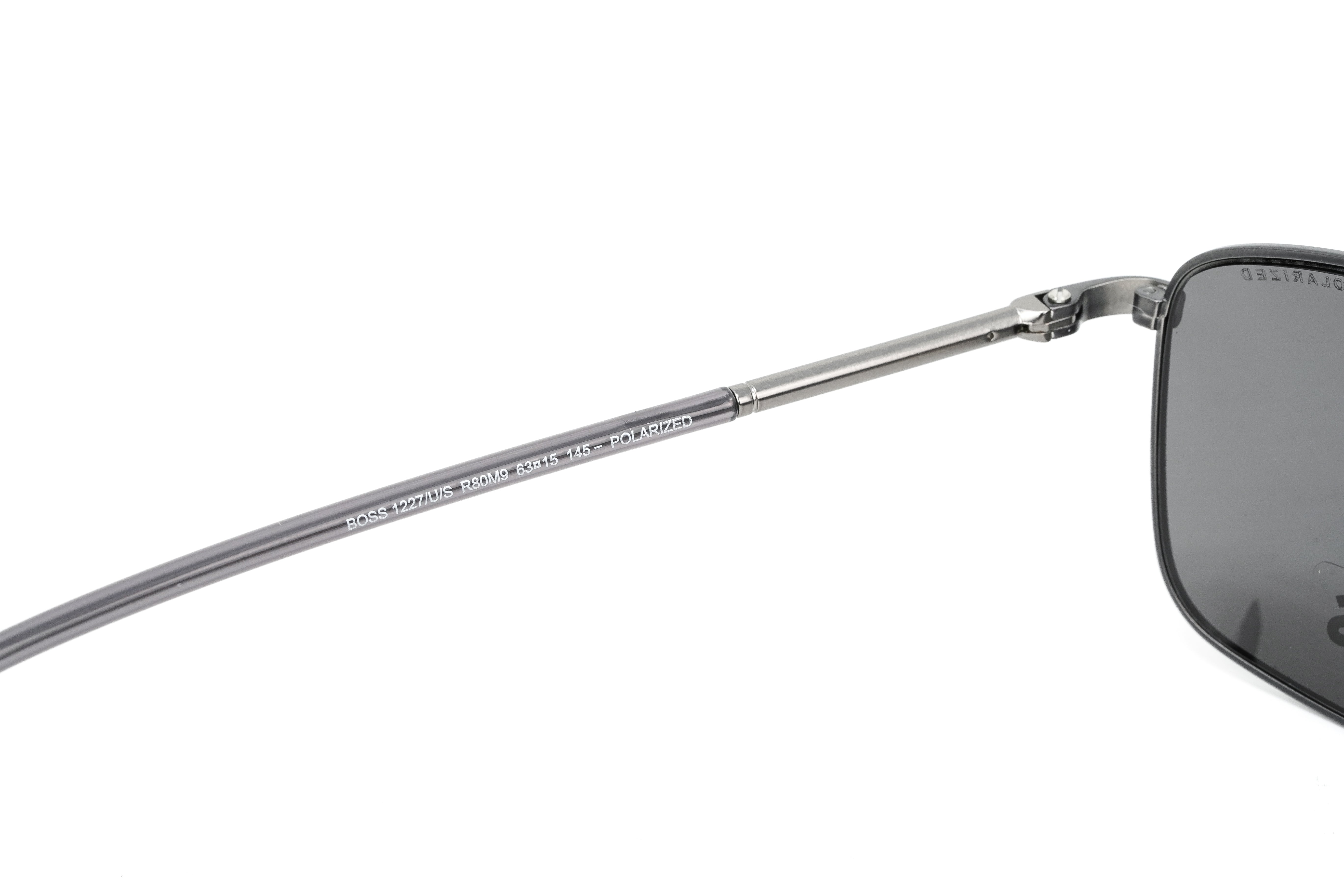 Boss by BOSS Men's Sunglasses Browline Matte Ruthenium/Grey 1227/U/S R80/M9-GR8 Sunglasses