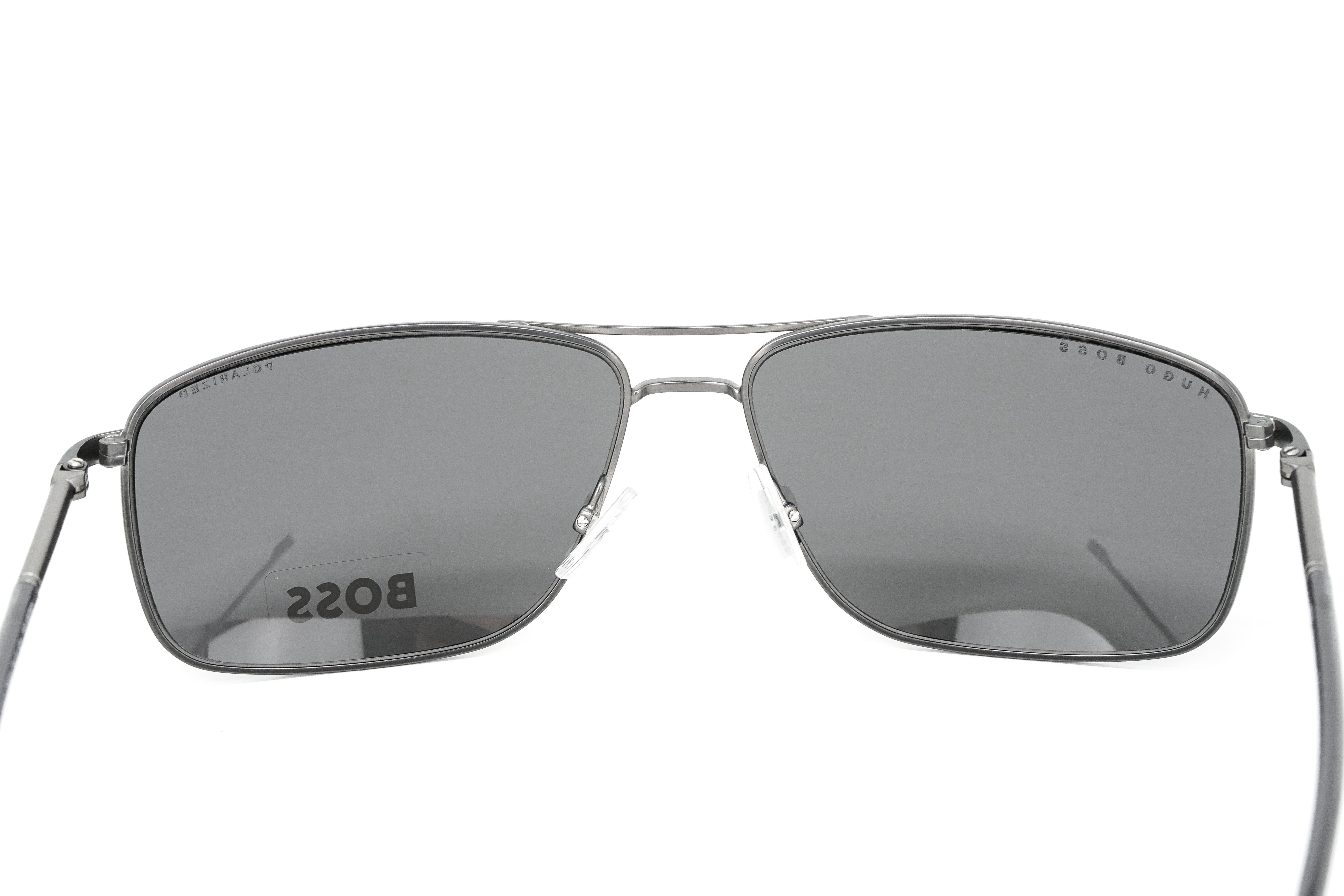 Boss by BOSS Men's Sunglasses Browline Matte Ruthenium/Grey 1227/U/S R80/M9-GR8 Sunglasses