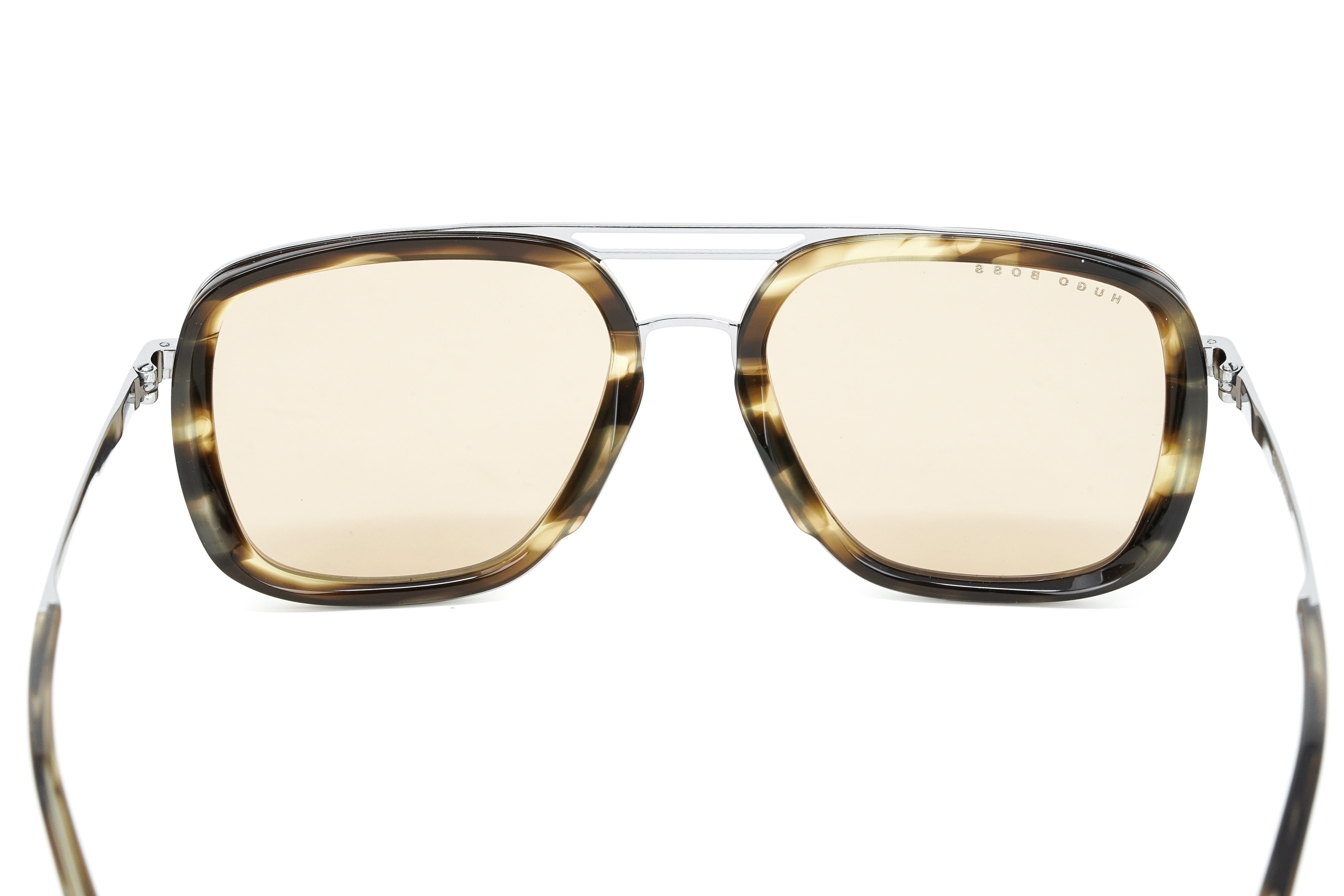 Boss by BOSS Men's Sunglasses Square Browline Tortoise/Brown 1235/S HR3 70-GR8 Sunglasses