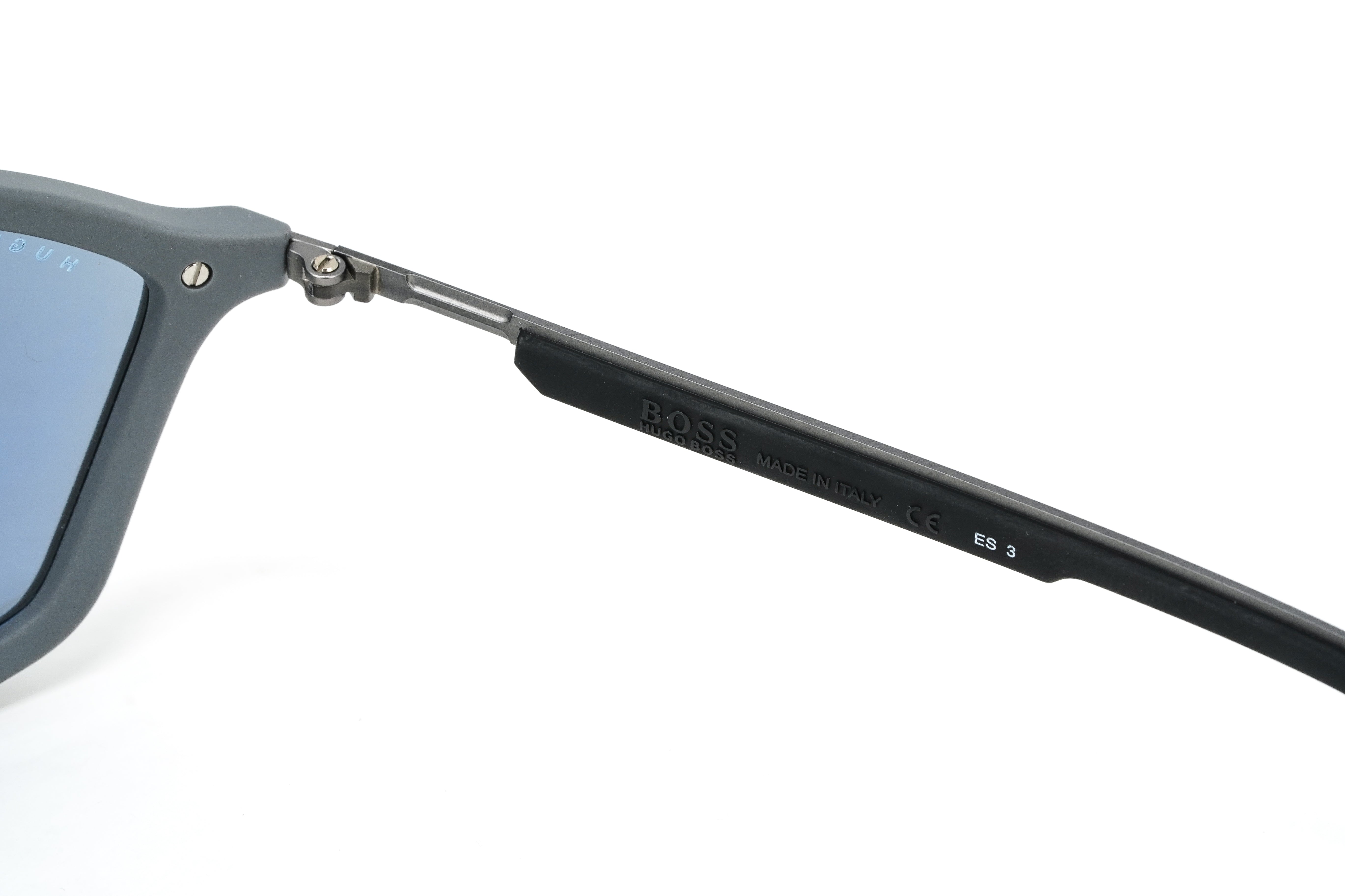 Boss by BOSS Men's Sunglasses Angular Pilot Grey/Blue 1258/S RIW/3J-GR8 Sunglasses