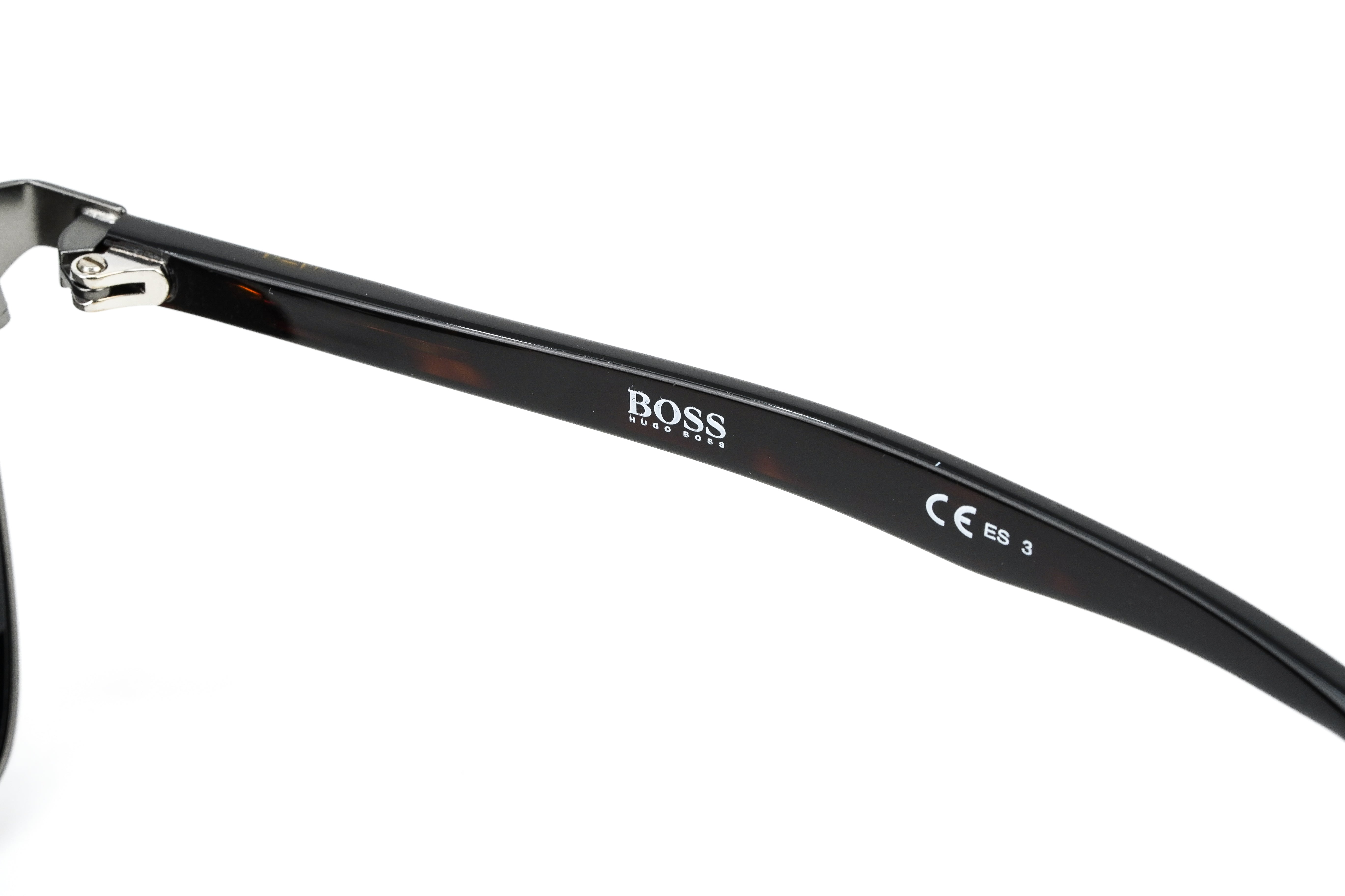 Boss by BOSS Men's Sunglasses Classic Square Ruthenium/Grey 1291/F/S R80 IR 59-GR8 Sunglasses