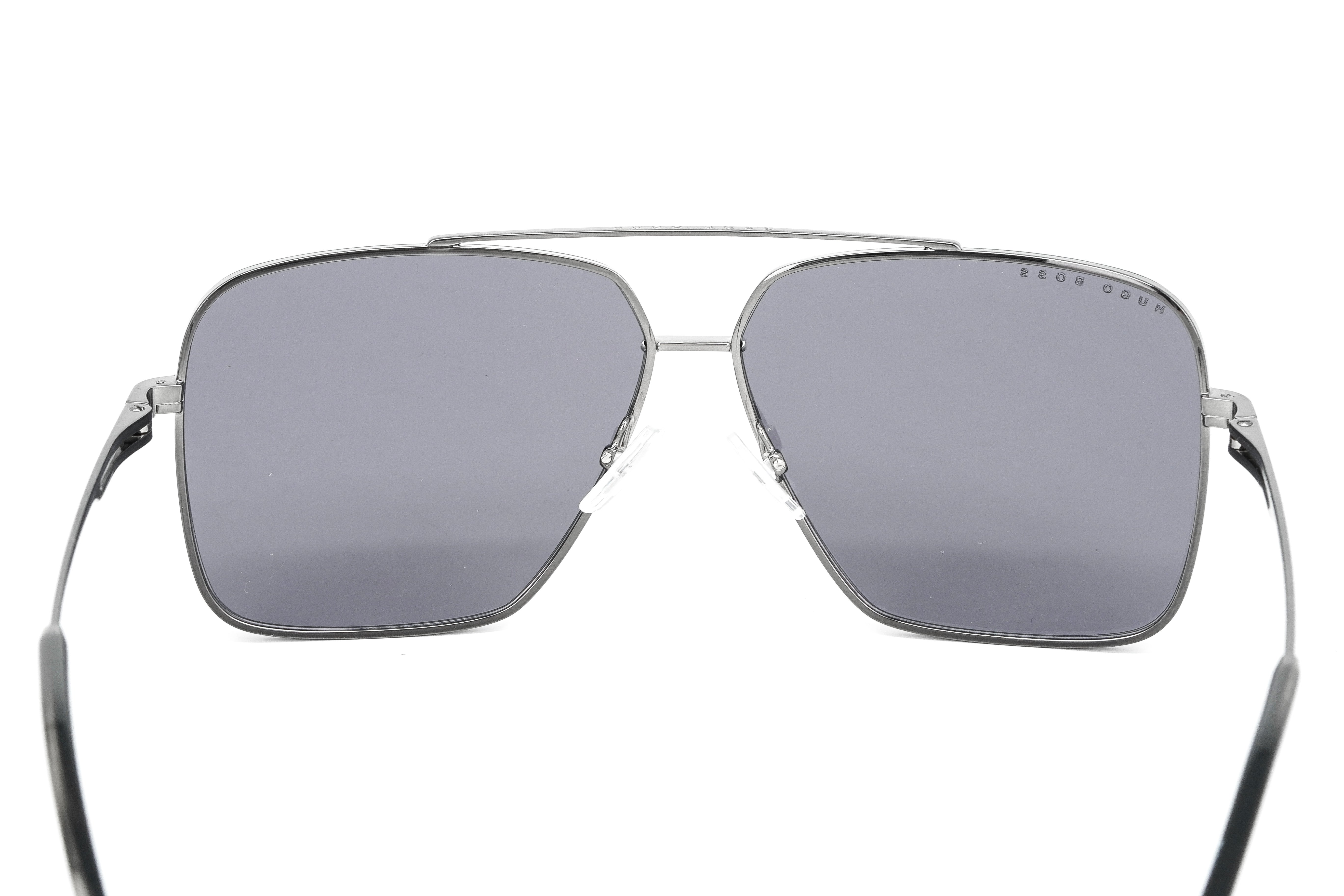 Boss by BOSS Men's Sunglasses Square Browline Grey 1325/S KJ1 T4 62-GR8 Sunglasses