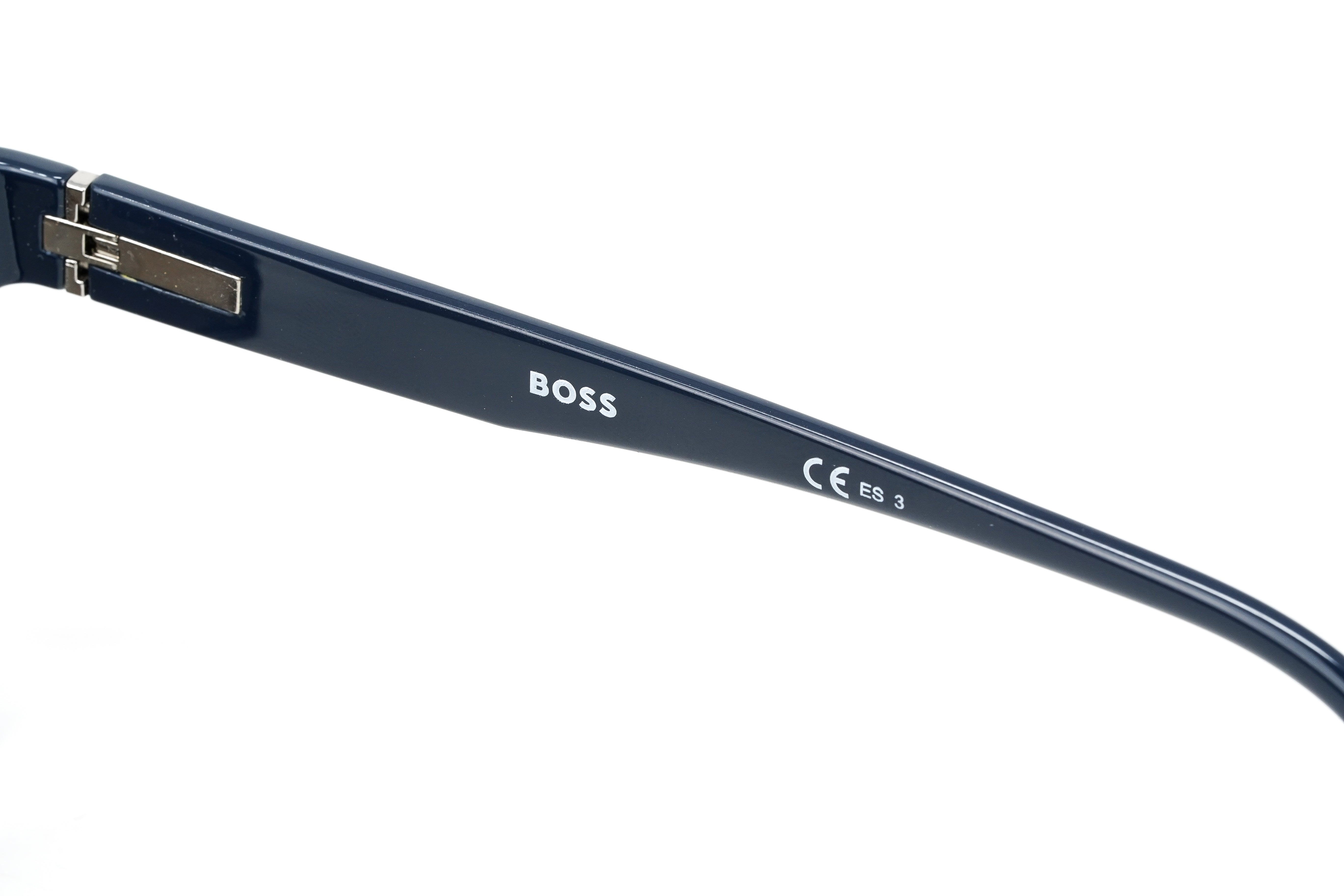 Boss by BOSS Men's Sunglasses Classic Rectangle Blue/Grey 1375/S PJP/70-GR8 Sunglasses