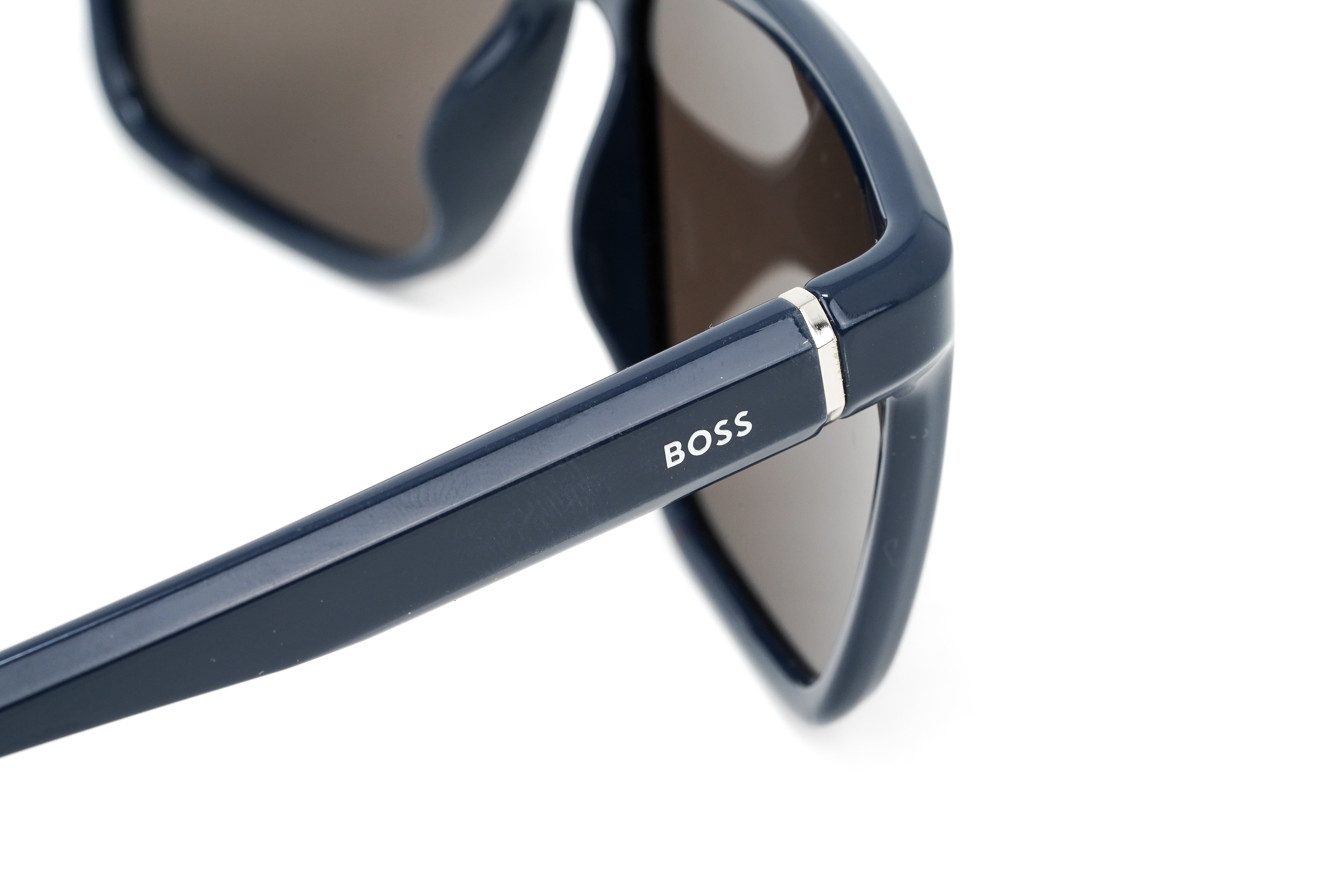 Boss by BOSS Men's Sunglasses Classic Rectangle Blue/Grey 1375/S PJP/70-GR8 Sunglasses
