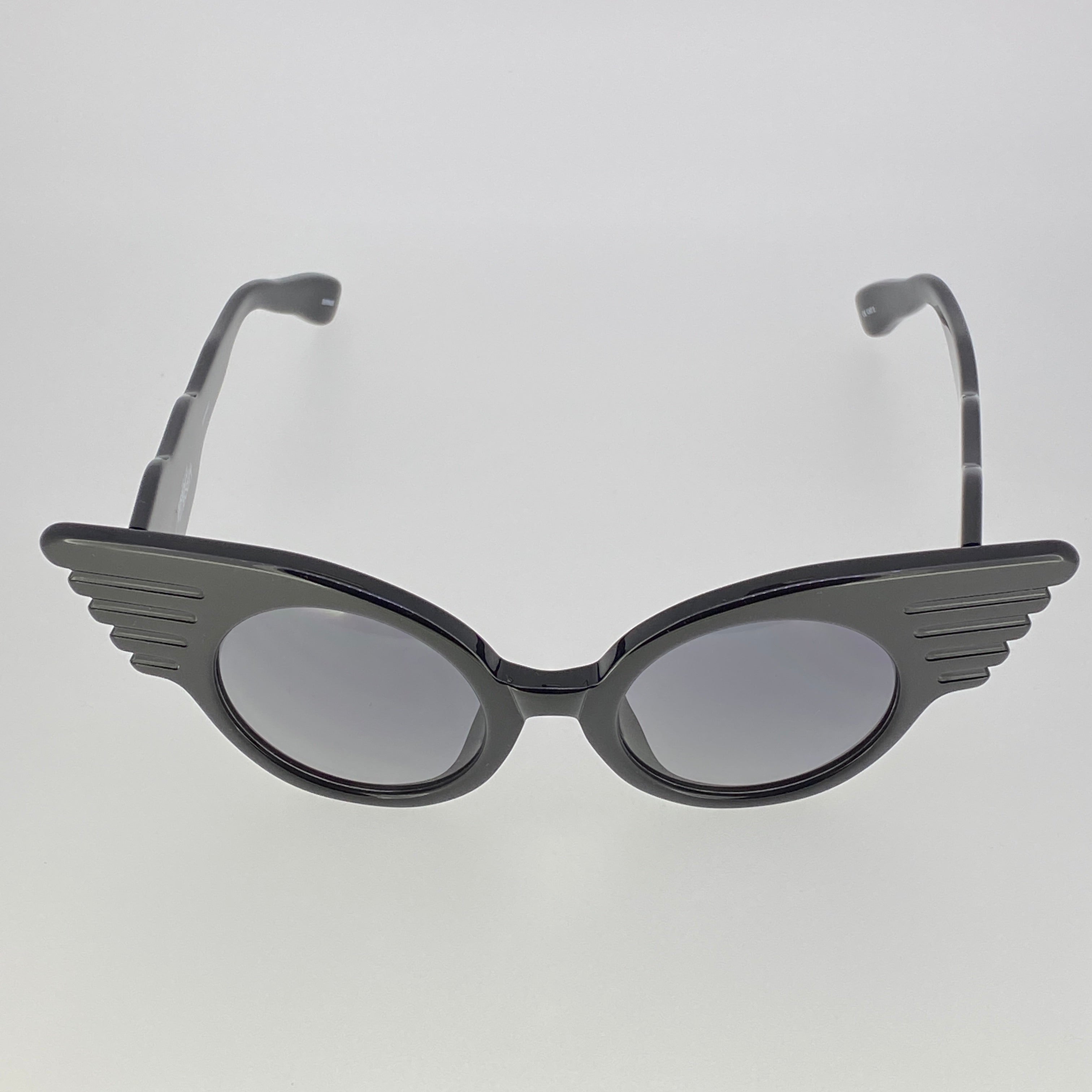 Jeremy Scott Sunglasses Special Wings Black and Grey-GR8 Sunglasses