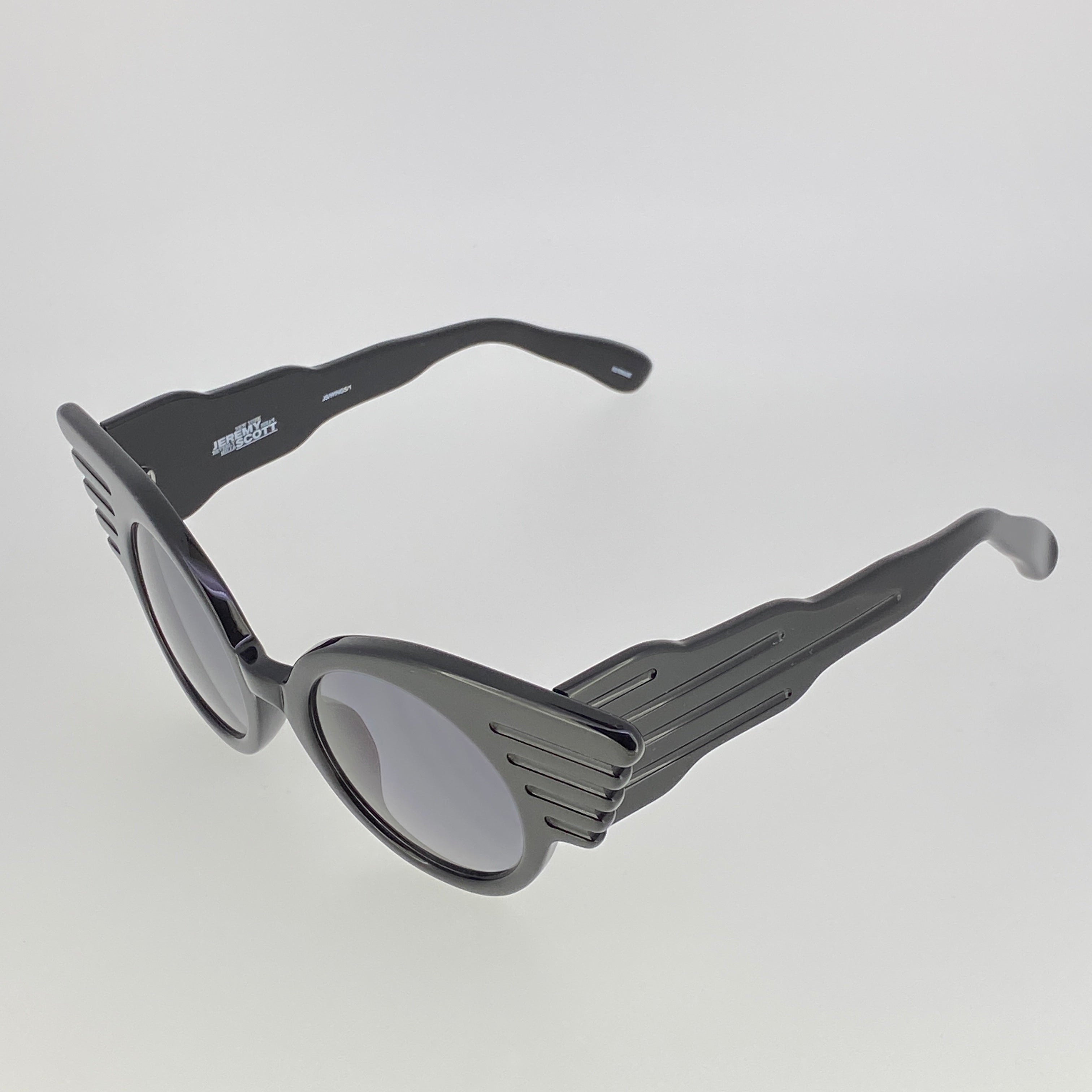 Jeremy Scott Sunglasses Special Wings Black and Grey-GR8 Sunglasses