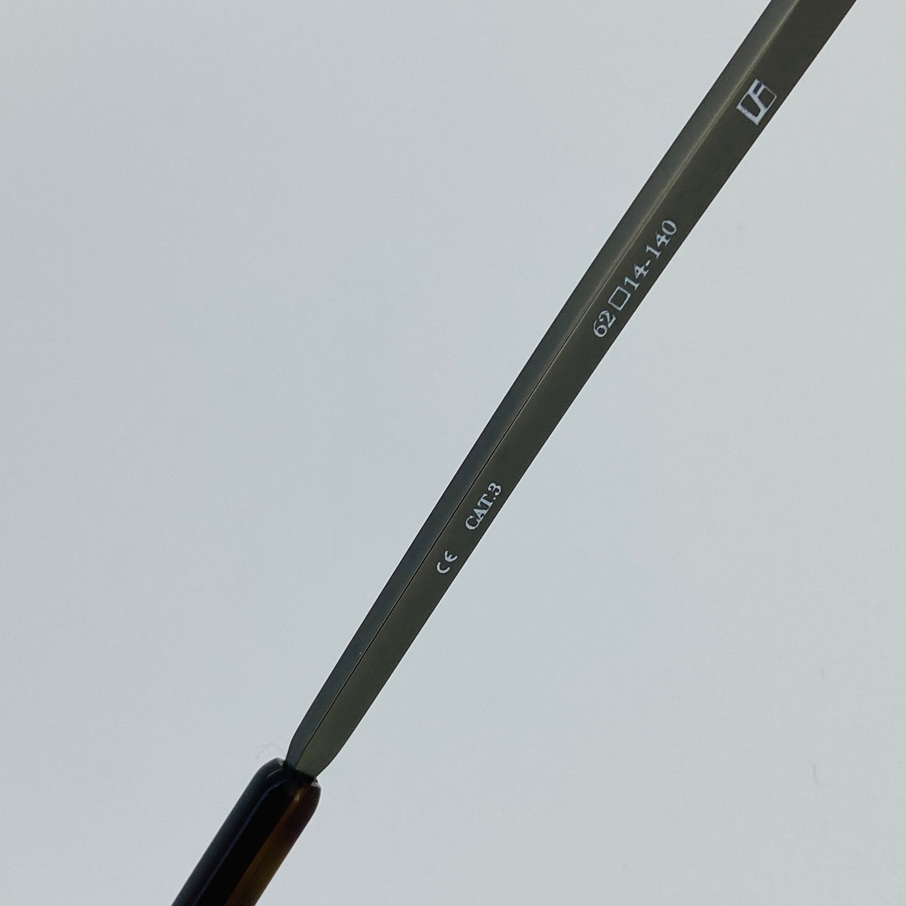 Ann Demeulemeester Men's Sunglasses White Gold and Brown AD13C3SUN-GR8 Sunglasses