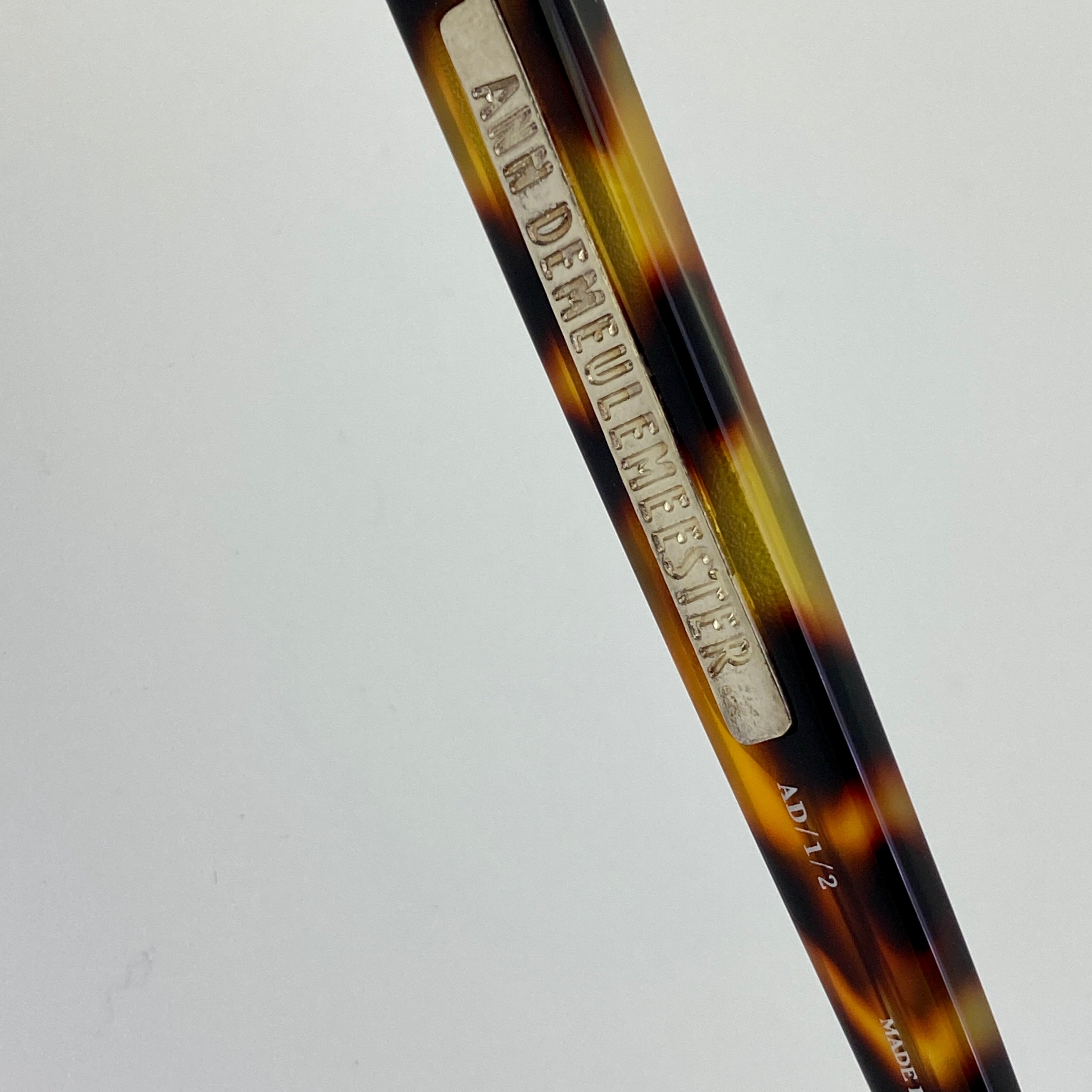 Ann Demeulemeester Men's Sunglasses Flat Top Tortoise Shell and Grey AD1C2SUN-GR8 Sunglasses