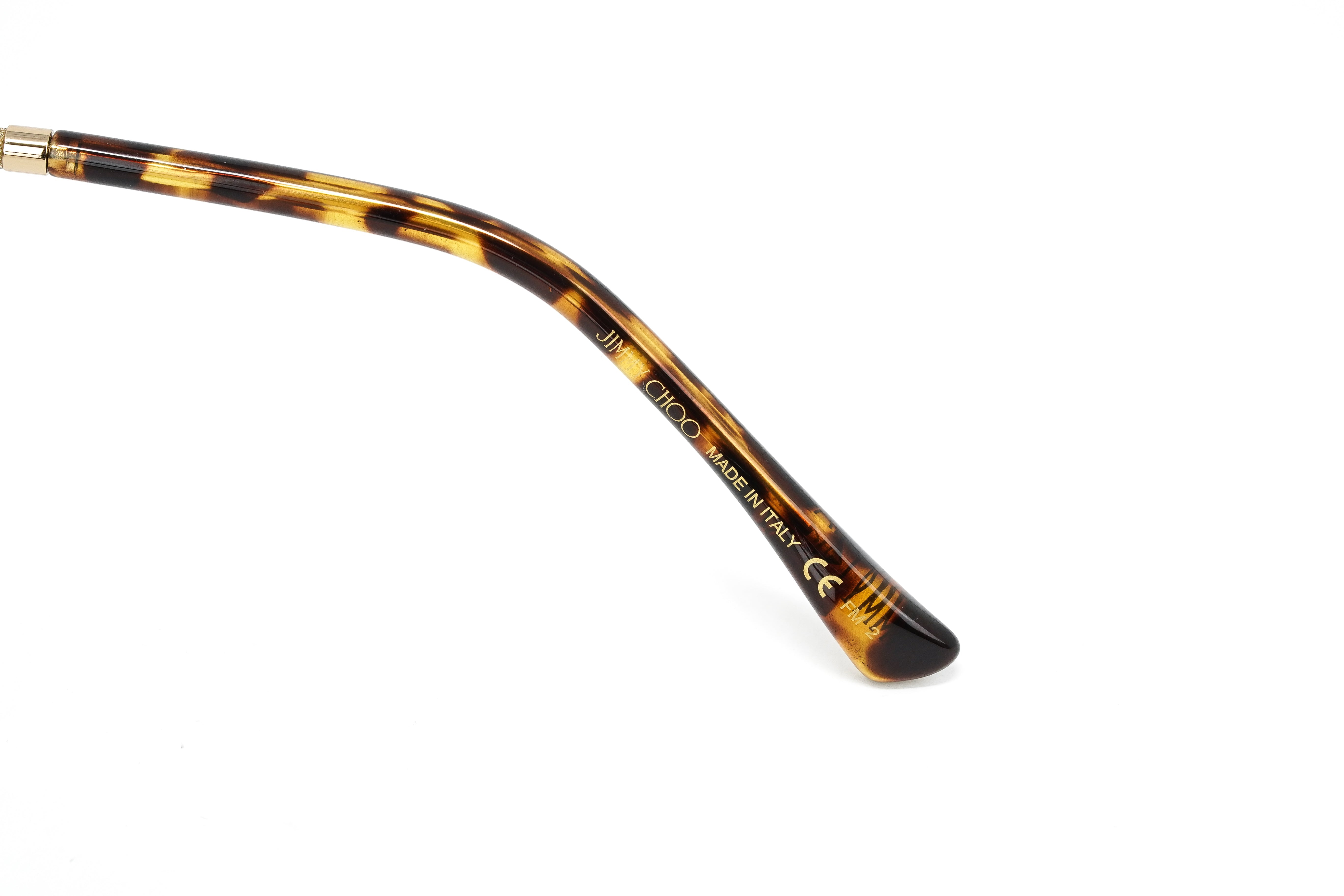 Jimmy Choo Women's Sunglasses Oversized Round Gold/Brown CORAL/G/SK 06J-GR8 Sunglasses