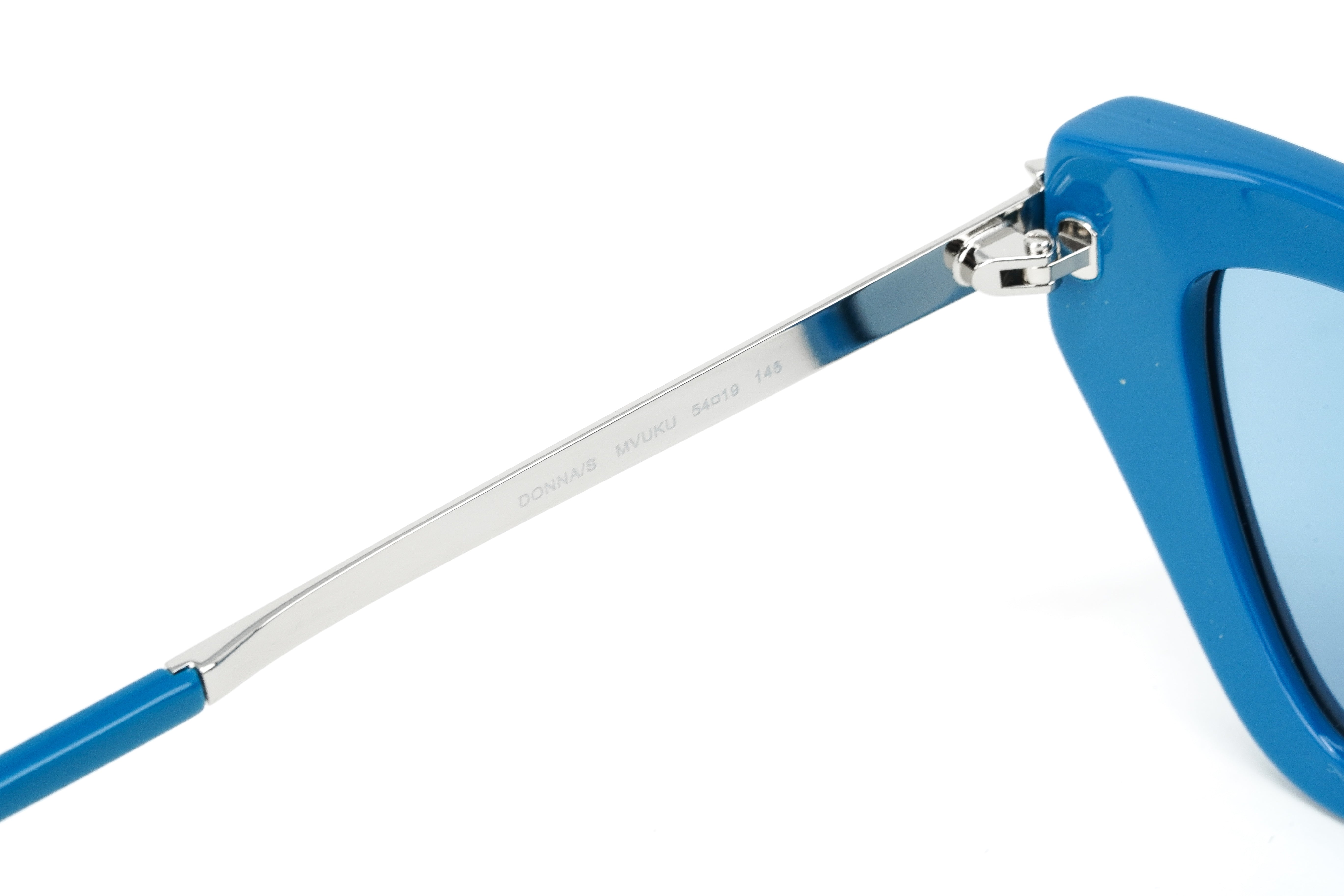 Jimmy Choo Women's Sunglasses Angular Cat Eye Blue DONNA/S MVU-GR8 Sunglasses