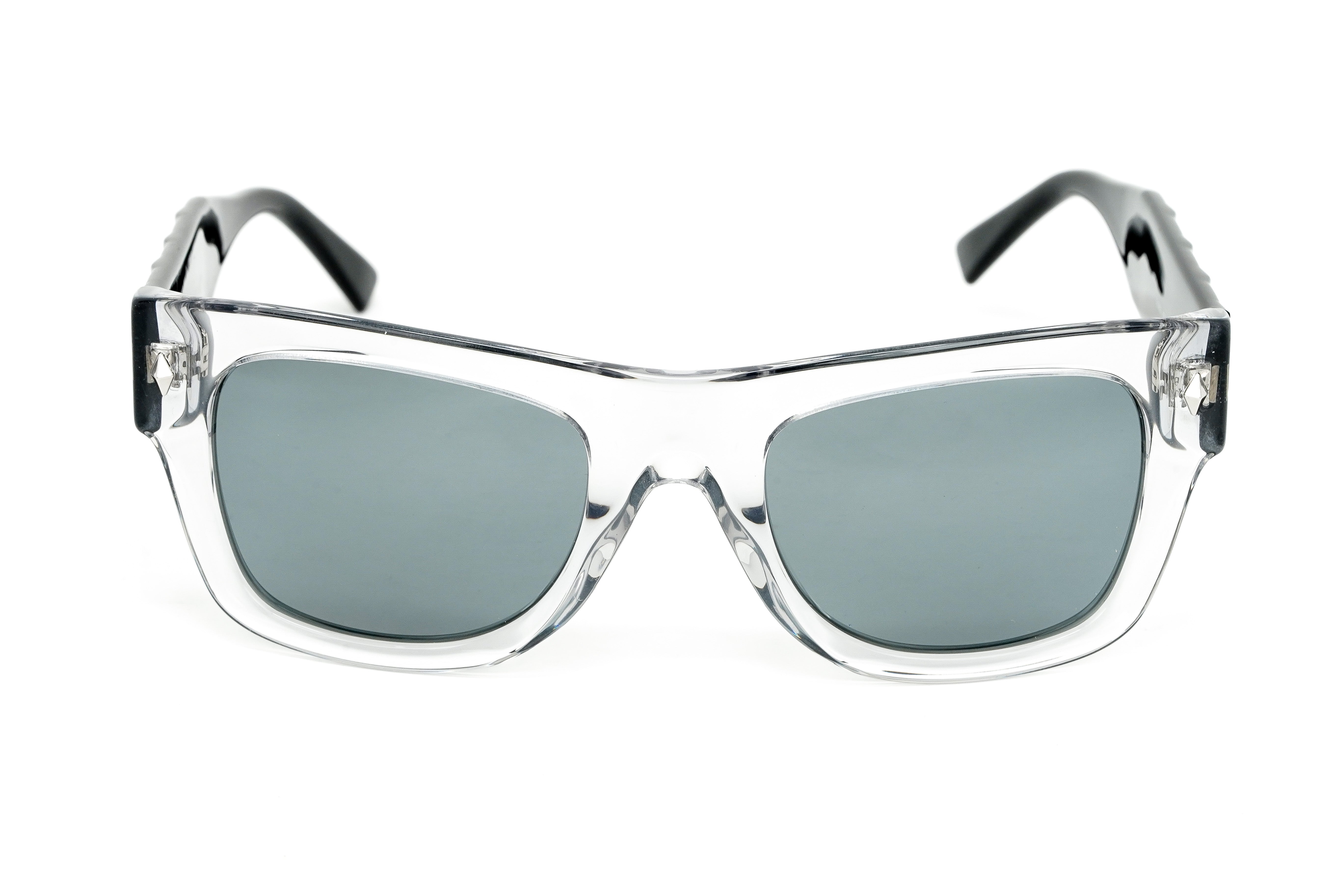 Jimmy Choo Men's Sunglasses Classic Rectangle Grey/Clear DUDE/S KB7-GR8 Sunglasses